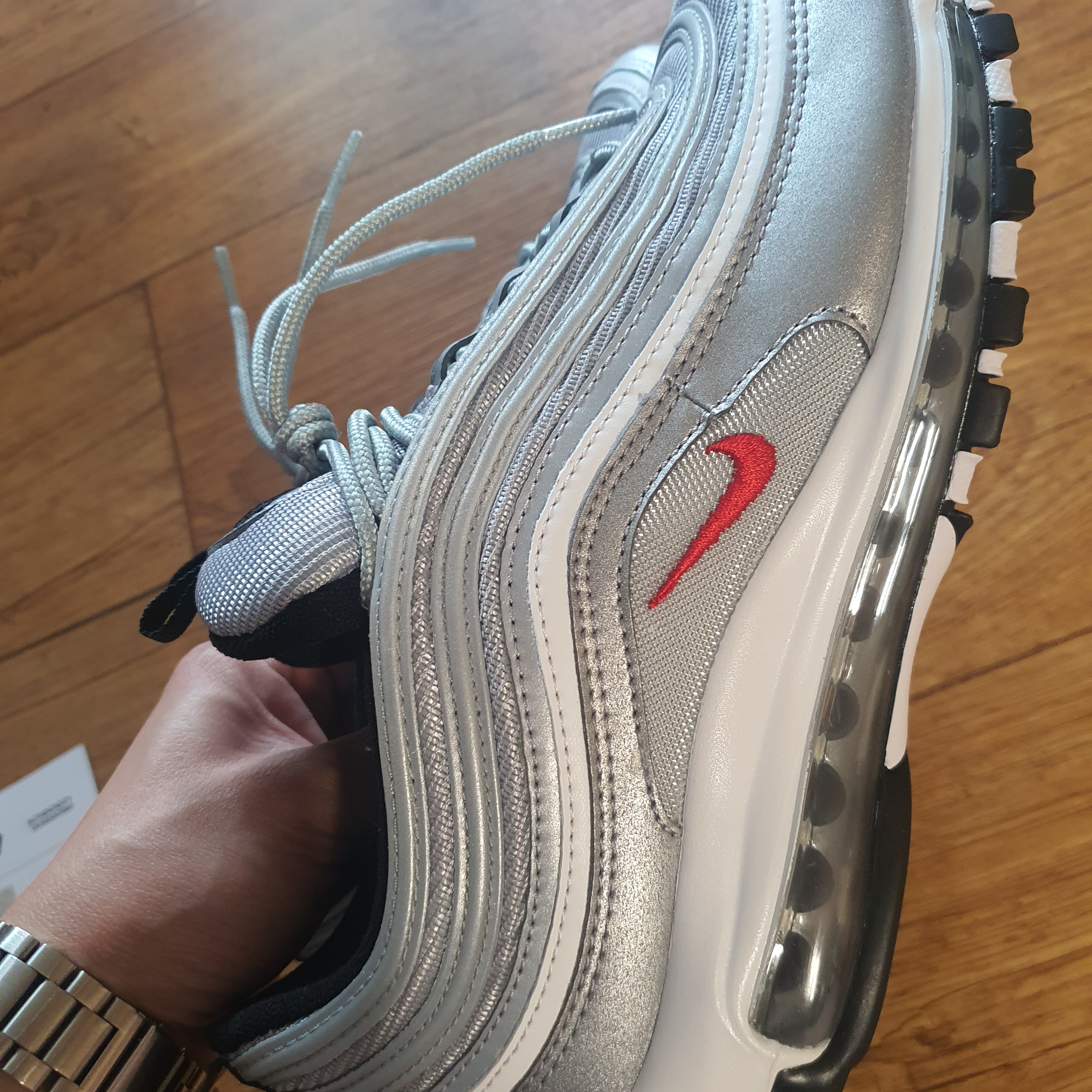 Nike Air Max 97 OG Silver Bullet 2022 착용 스타일 - 2