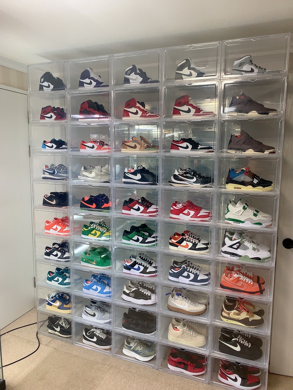 Nike x Sacai x Fragment LDWaffle Light Smoke Grey, Nike x Sacai x Fragment LDWaffle Blackened Blue 착용 스타일