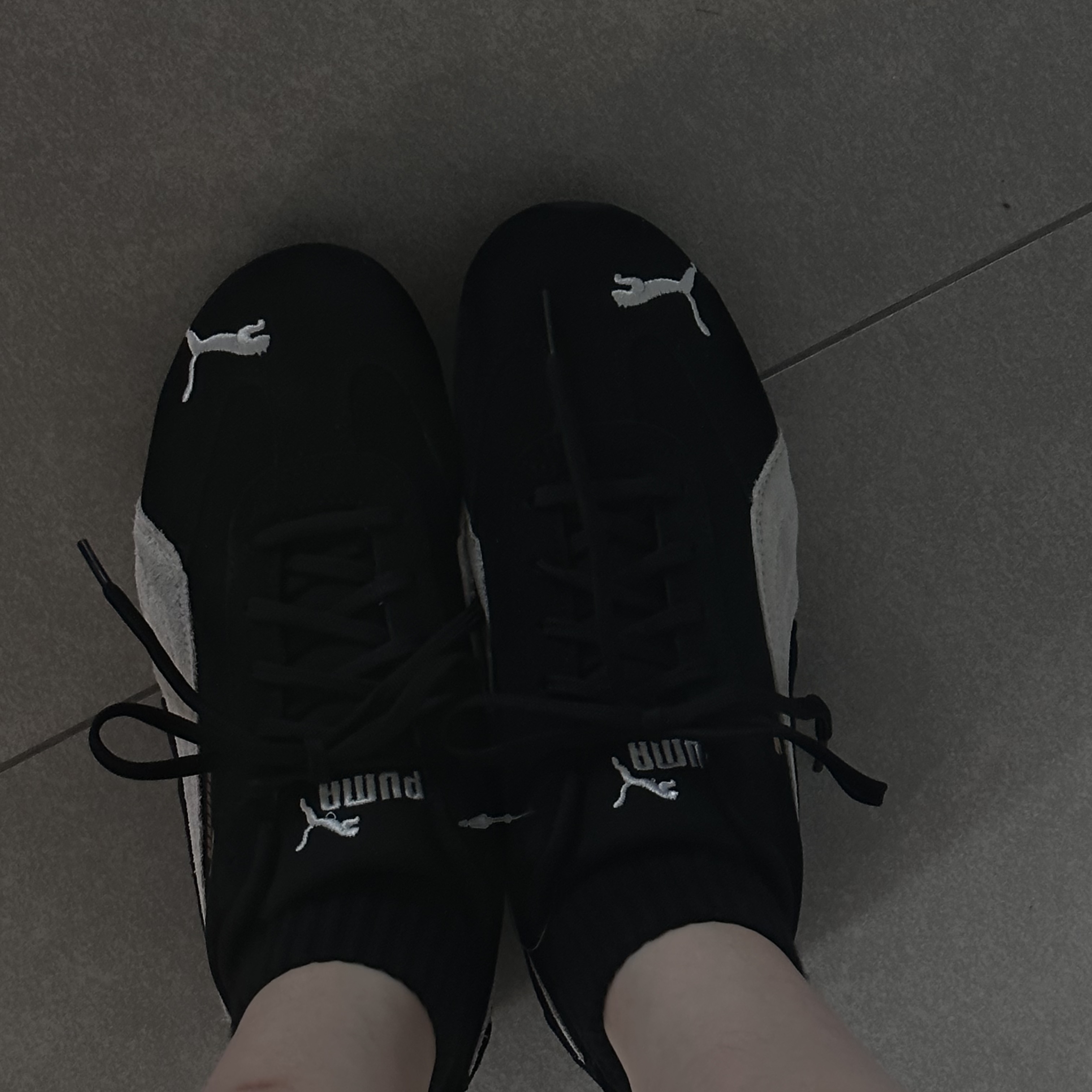 Puma Speedcat LS Black White 착용 스타일