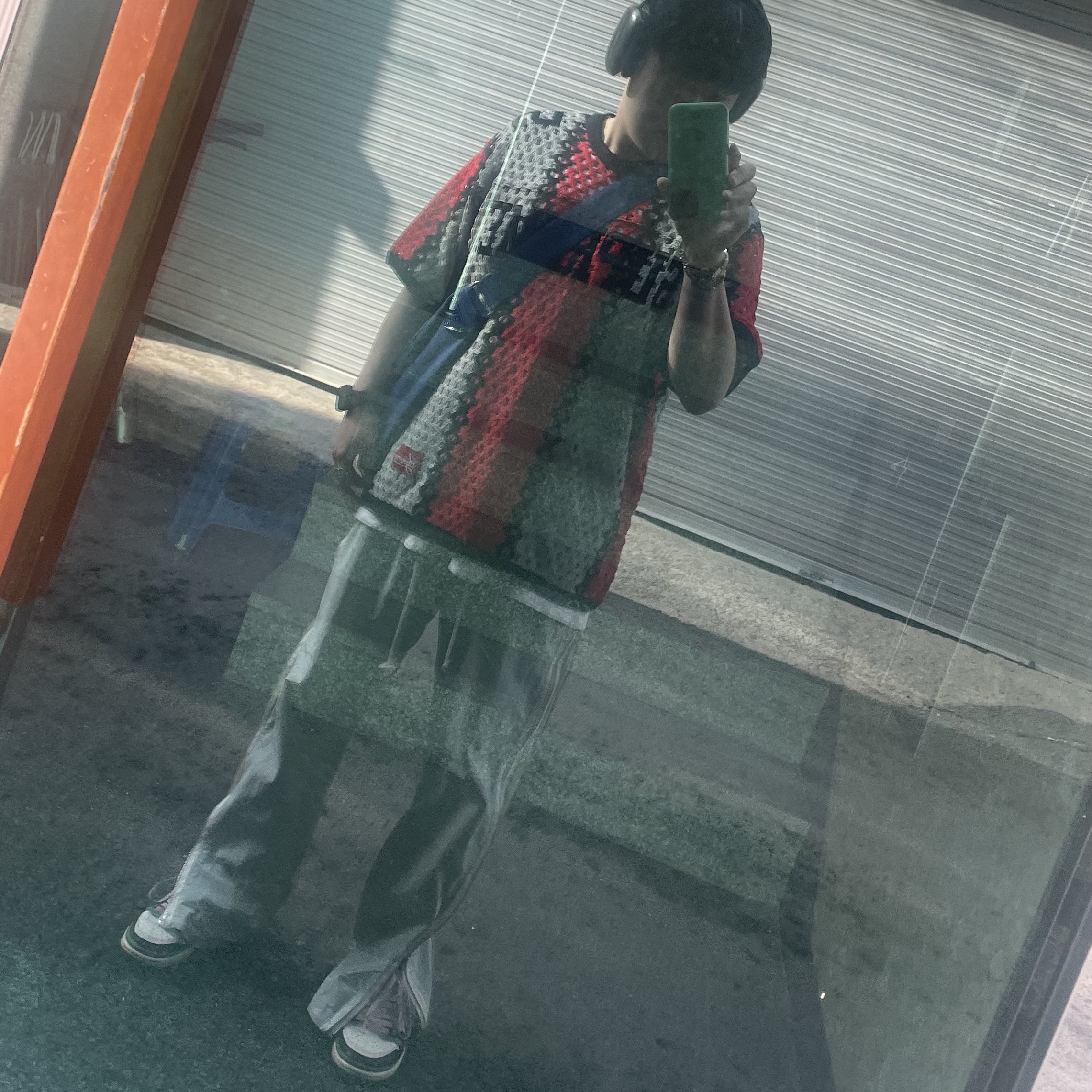 Supreme Crochet Football Jersey Black - 23SS, Human Made Heart Ring Green 착용 스타일