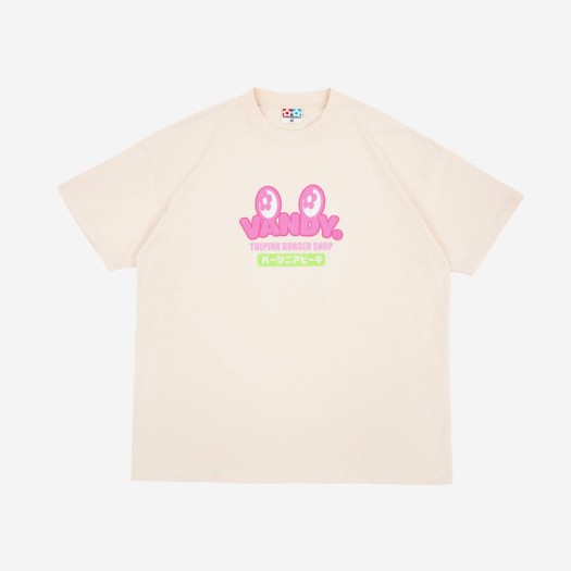 반디 더 핑크 버거샵 티셔츠 크림