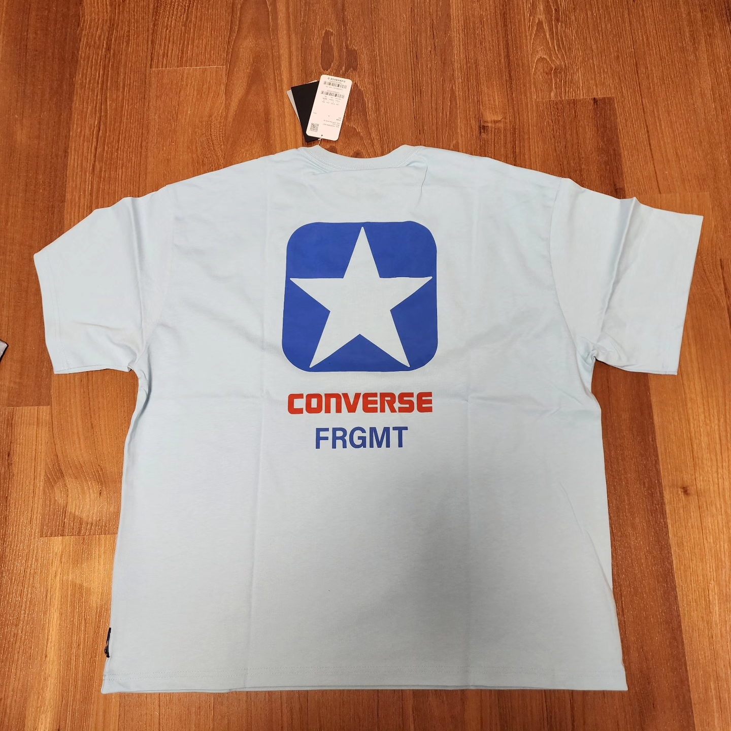 Converse x Fragment T-Shirt Blue 착용 스타일 - 2