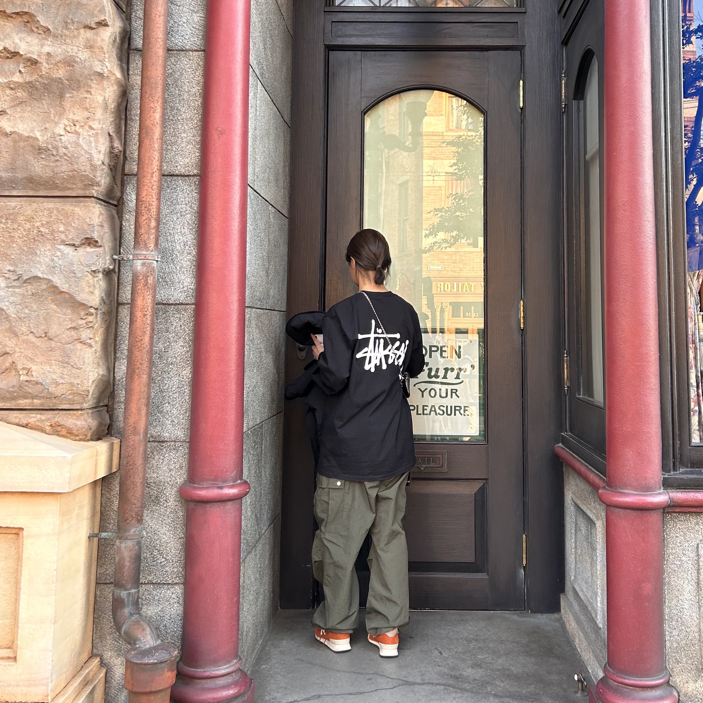 Stussy Basic Stussy LS T-Shirt Black 2022 착용 스타일