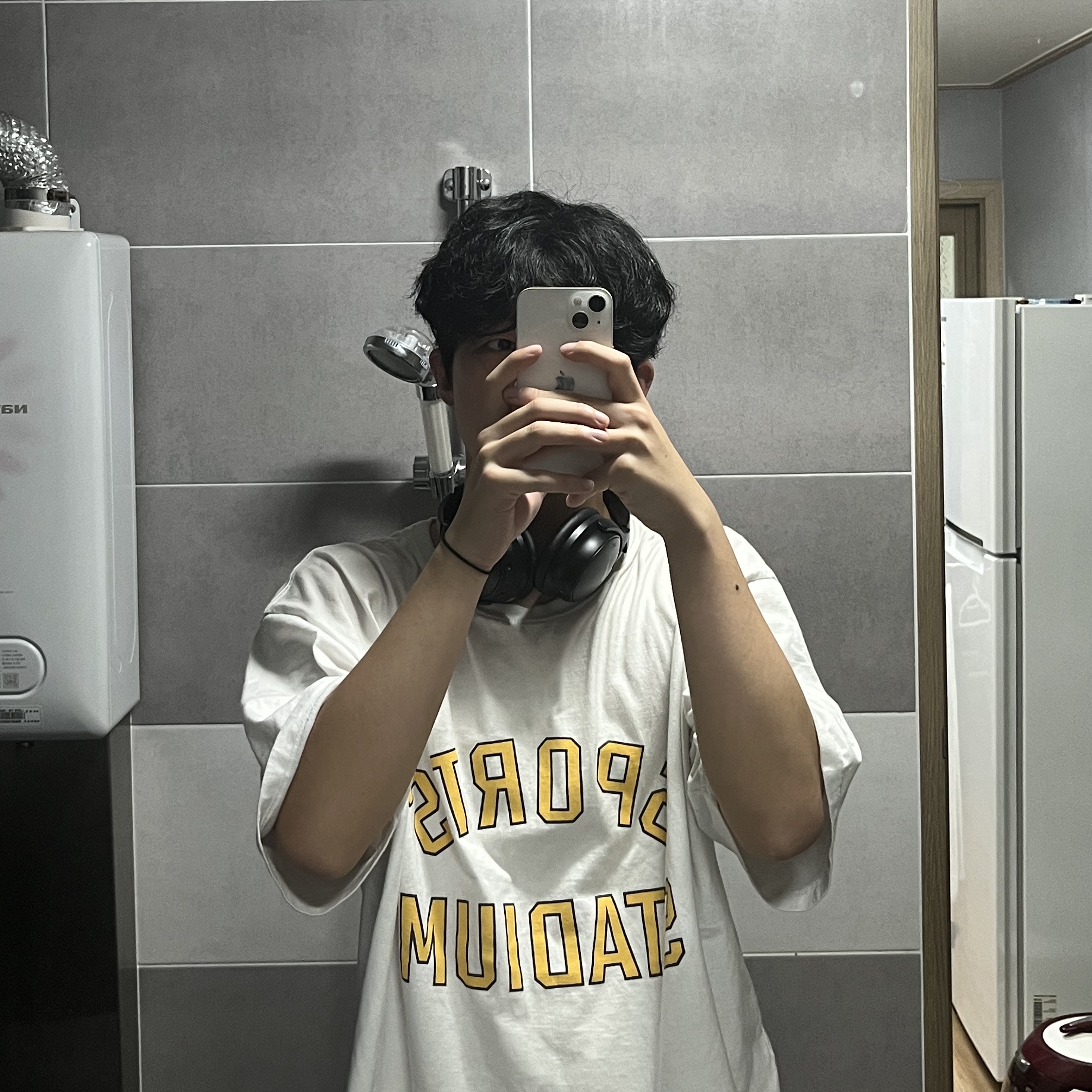 보스 QC45 트리플 블랙 (국내 정식 발매 제품), 구찌 더블 G 링 실버 착용 스타일 - 3