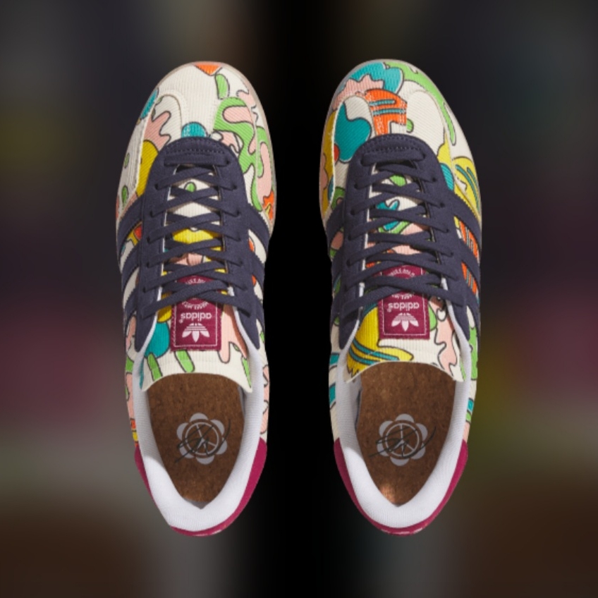 Adidas x Sean Wotherspoon Gazelle Indoor Ecru Tint 착용 스타일 - 2