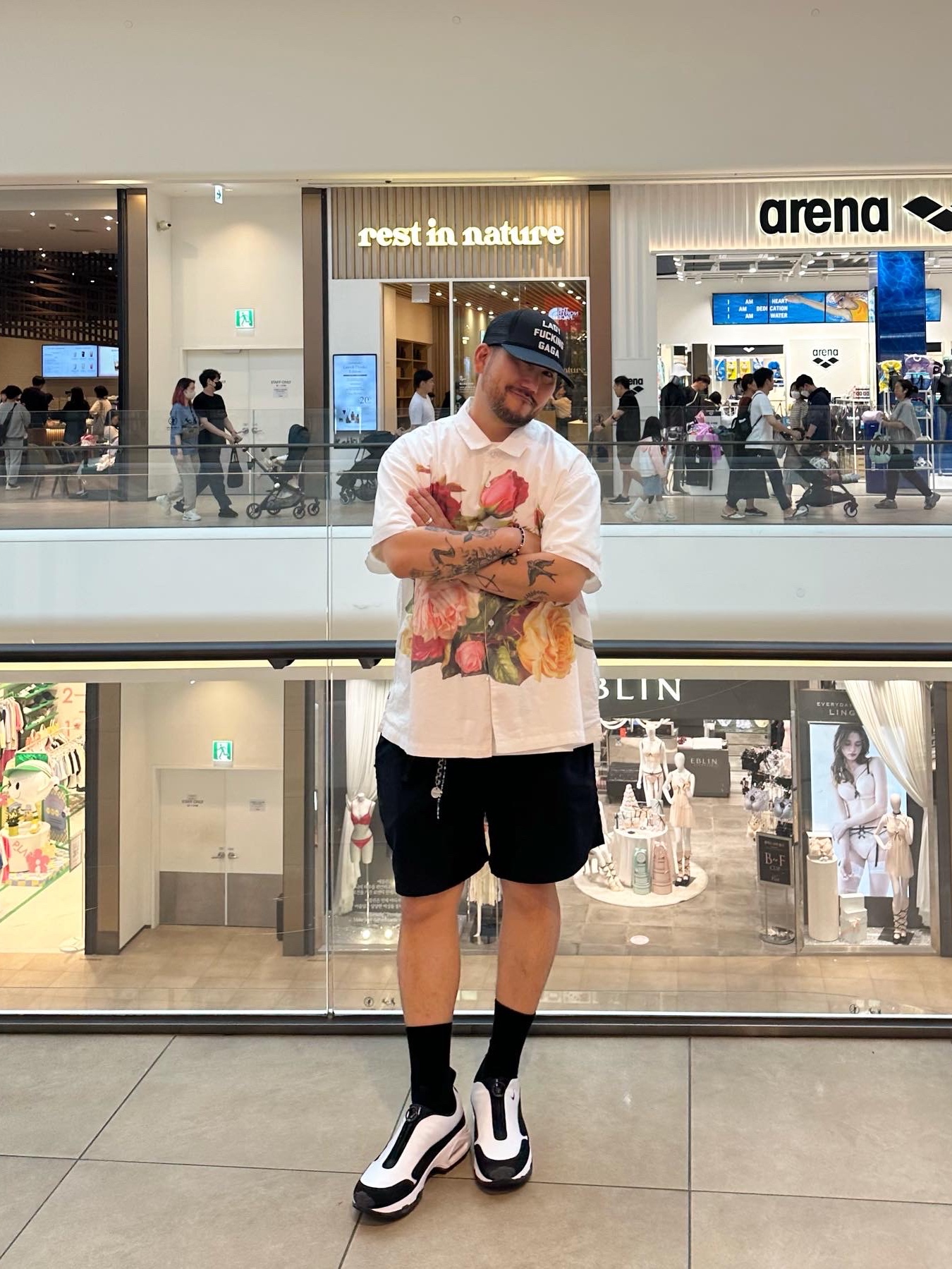 Nike x Comme des Garcons Homme Plus Air Max Sunder SP White Black, Nike NRG ACG Trail Shorts Black Dark Smoke Grey - Asia 착용 스타일 - 3