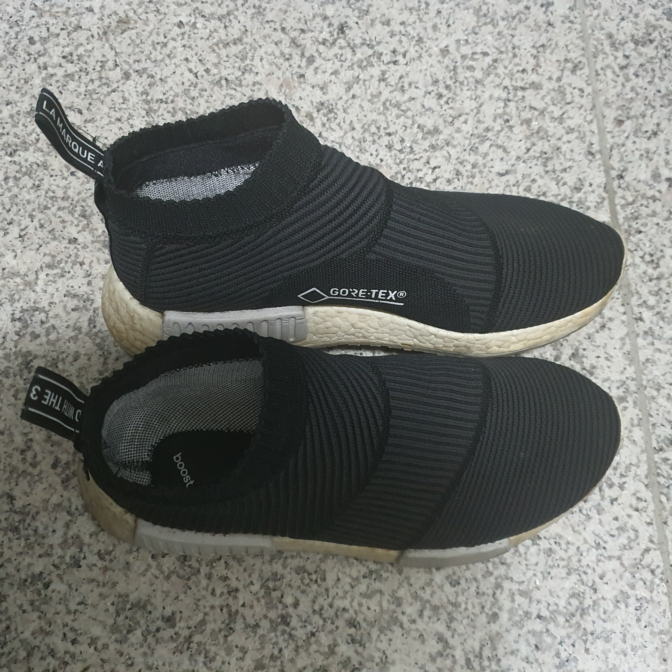 Adidas NMD CS1 Primeknit Gore-Tex Black 착용 스타일