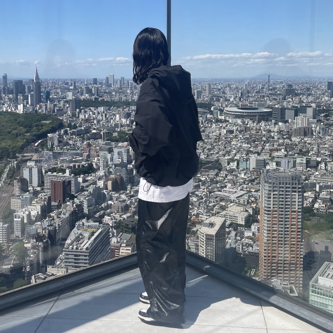나이키 덩크 로우 레트로 블랙, (W) 나이키 덩크 로우 블랙 착용 스타일 - 1