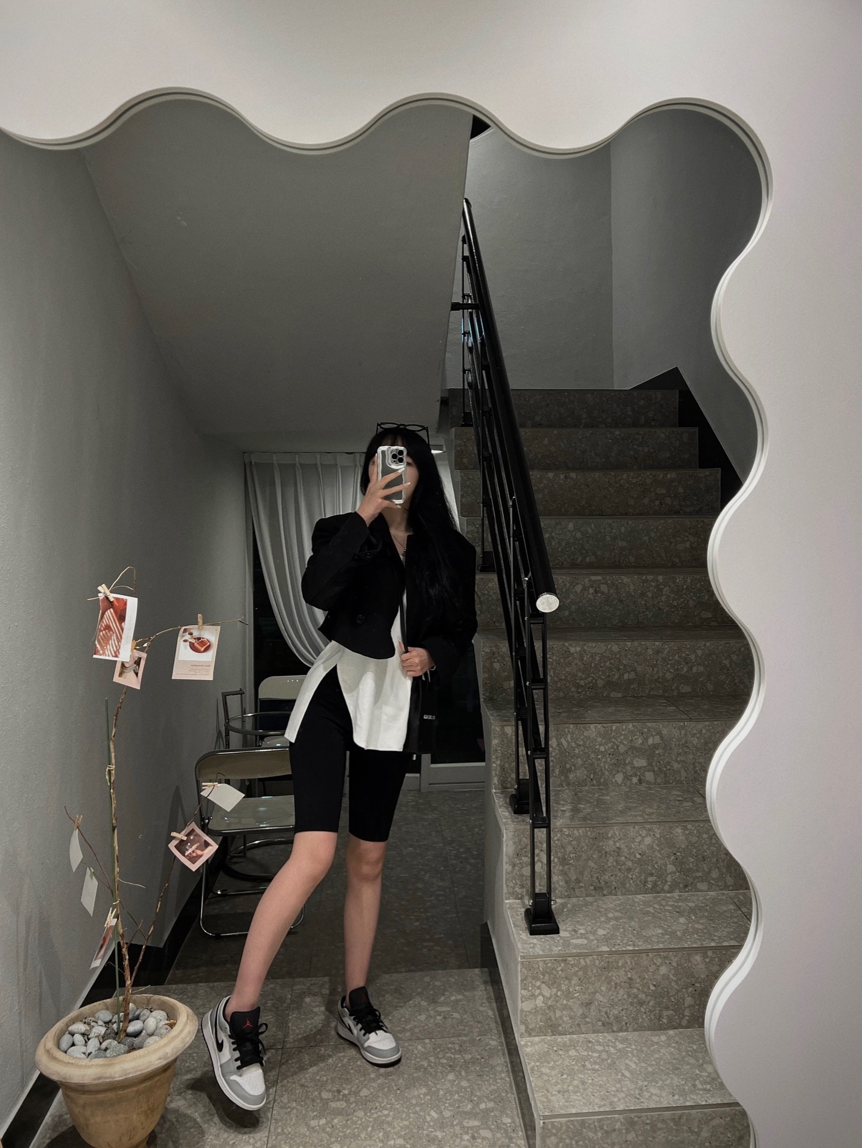 Jordan 1 Low Light Smoke Grey, (GS) Jordan 1 Low Light Smoke Grey 착용 스타일