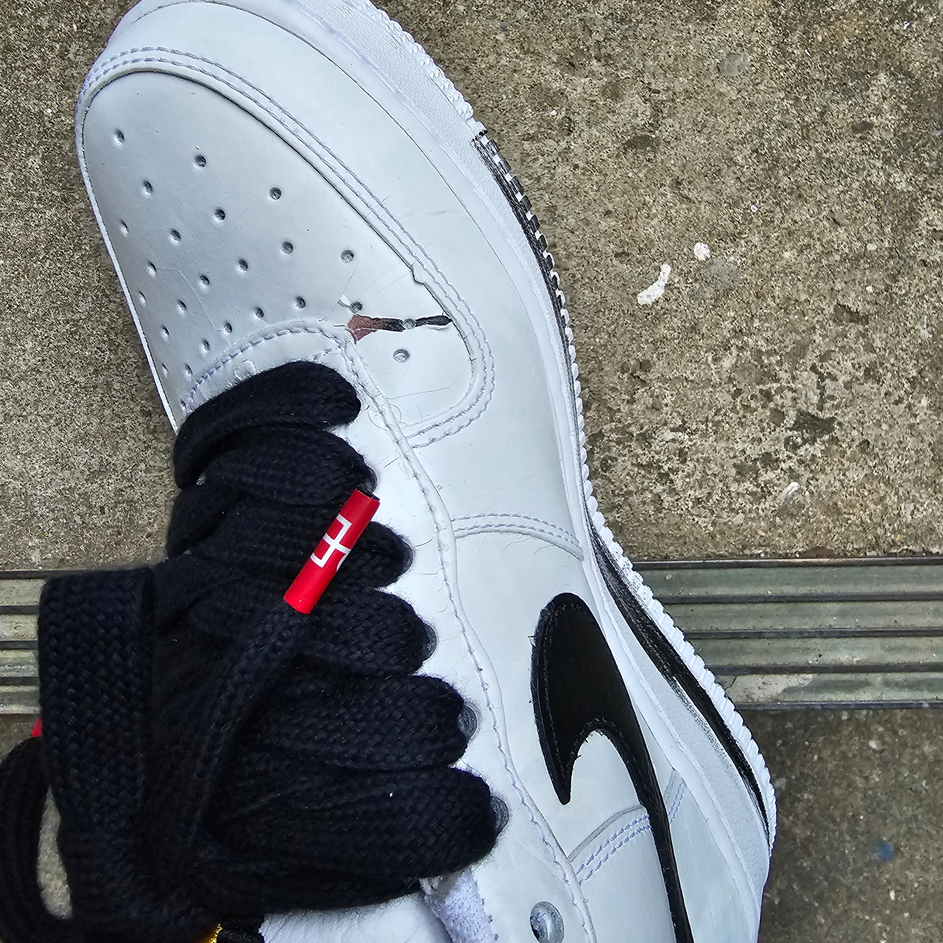 Nike x Peaceminusone Air Force 1 Low Para-Noise 2.0 착용 스타일