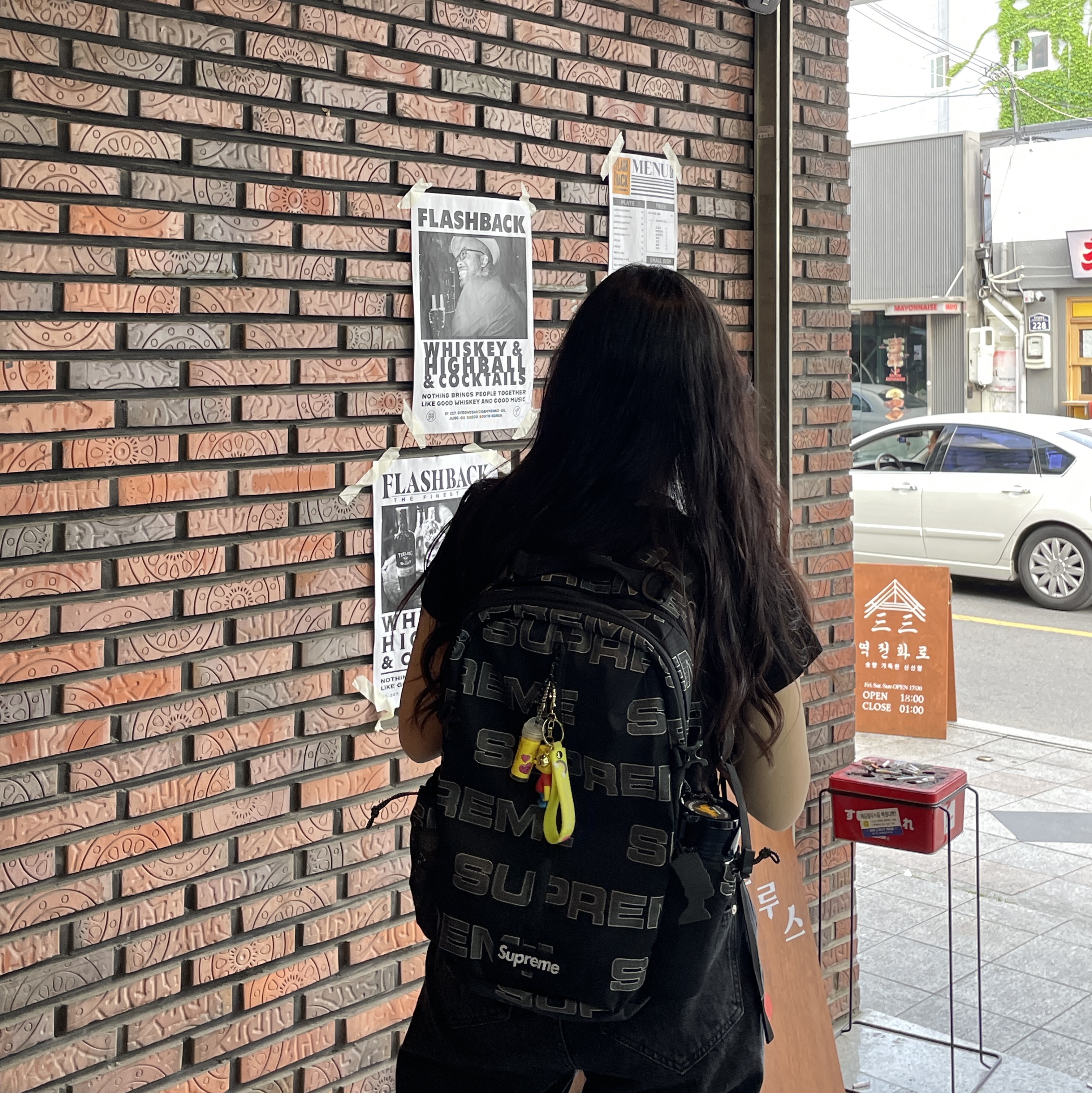 Supreme Backpack Black - 21FW 착용 스타일
