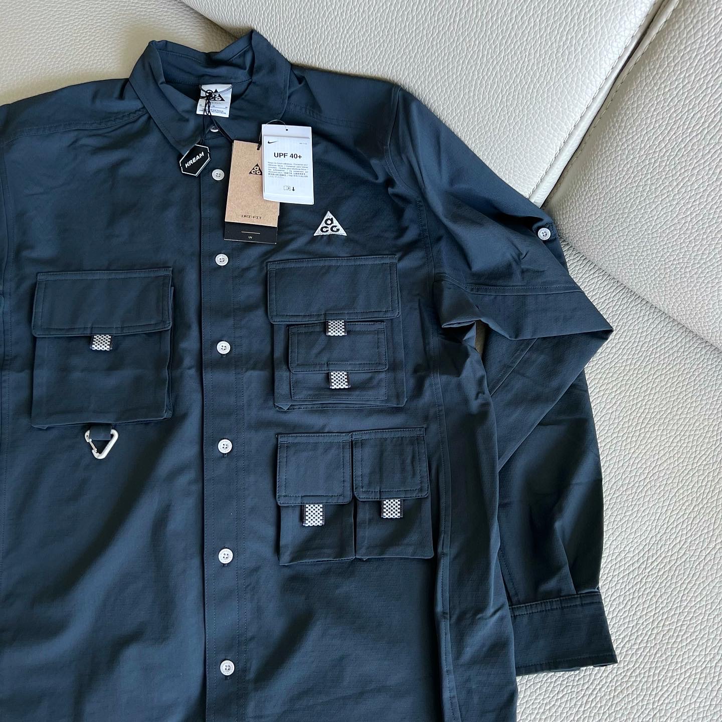 Nike ACG Dri-Fit UV Devastation Trail Shirt Dark Smoke Grey - Asia 착용 스타일 - 1
