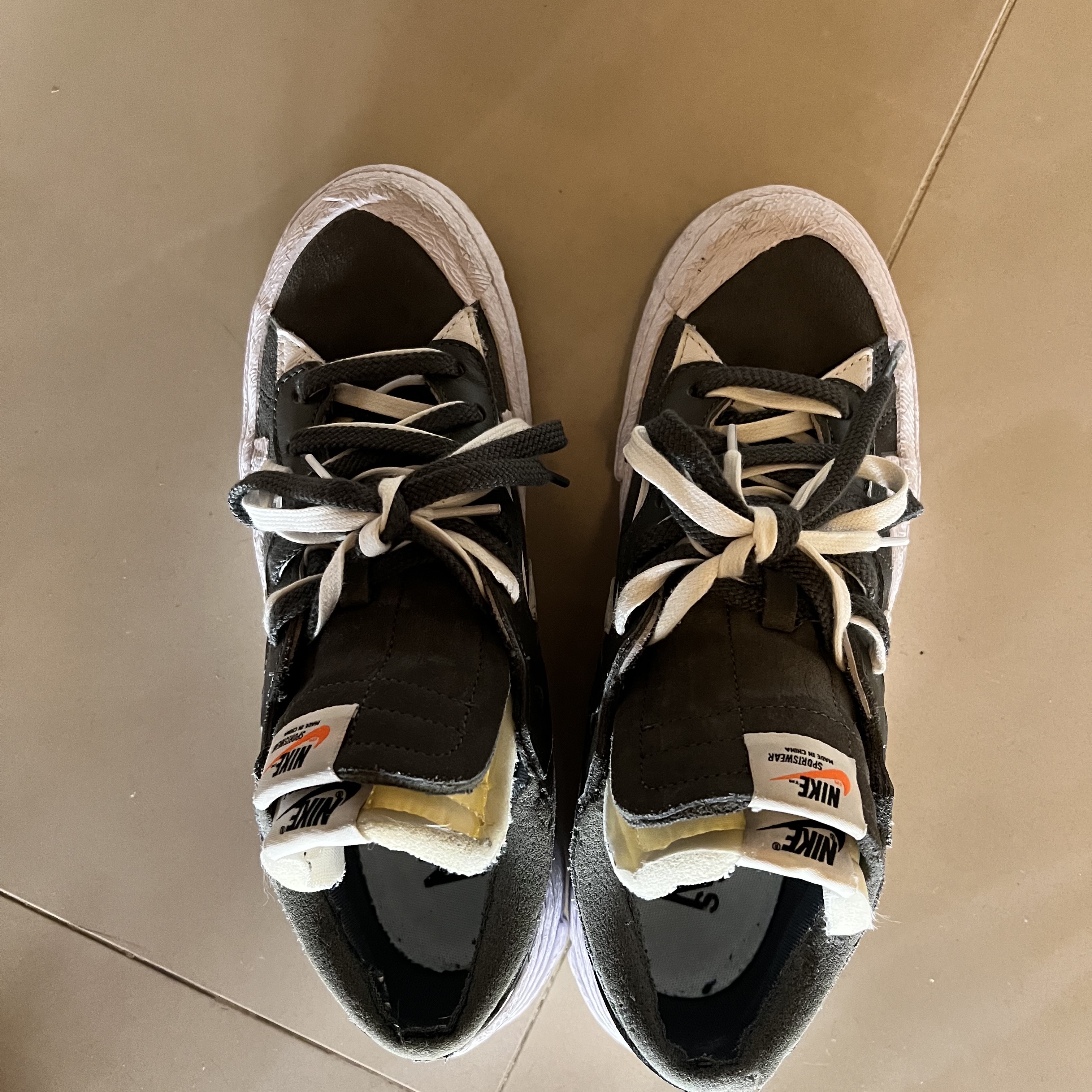 Nike x Sacai Blazer Low Iron Grey 착용 스타일
