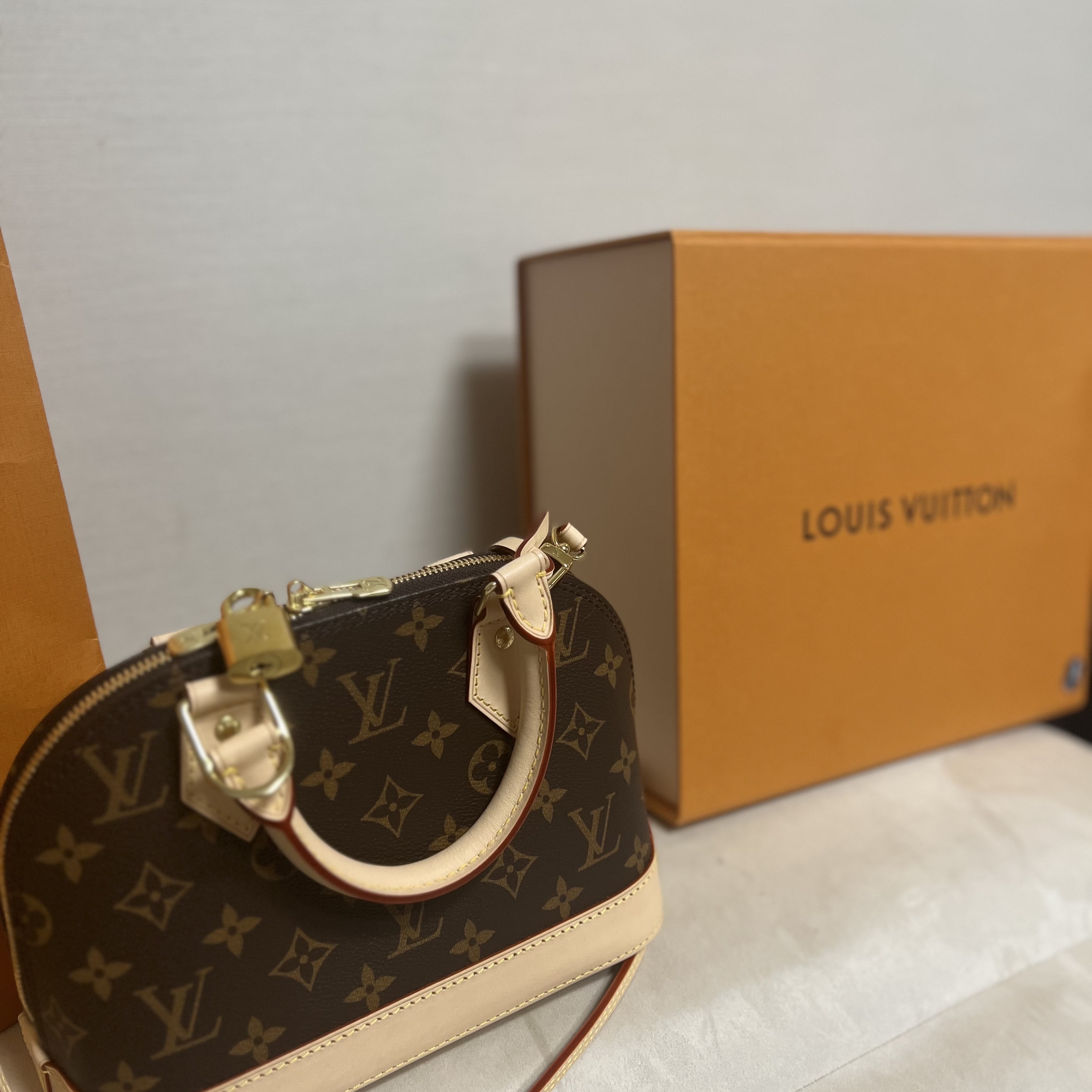 Louis Vuitton Alma BB Monogram 착용 스타일