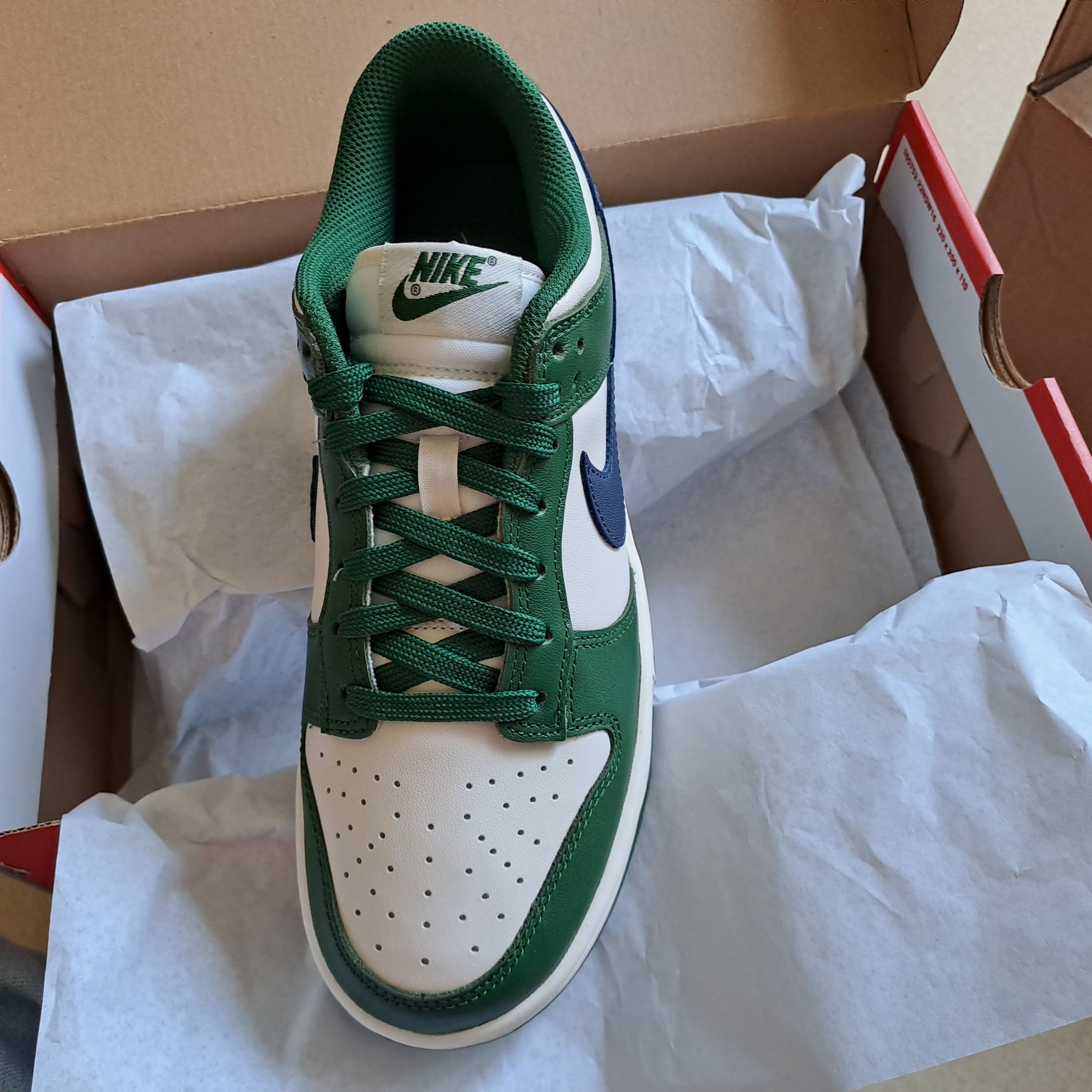(W) Nike Dunk Low Gorge Green 착용 스타일 - 1