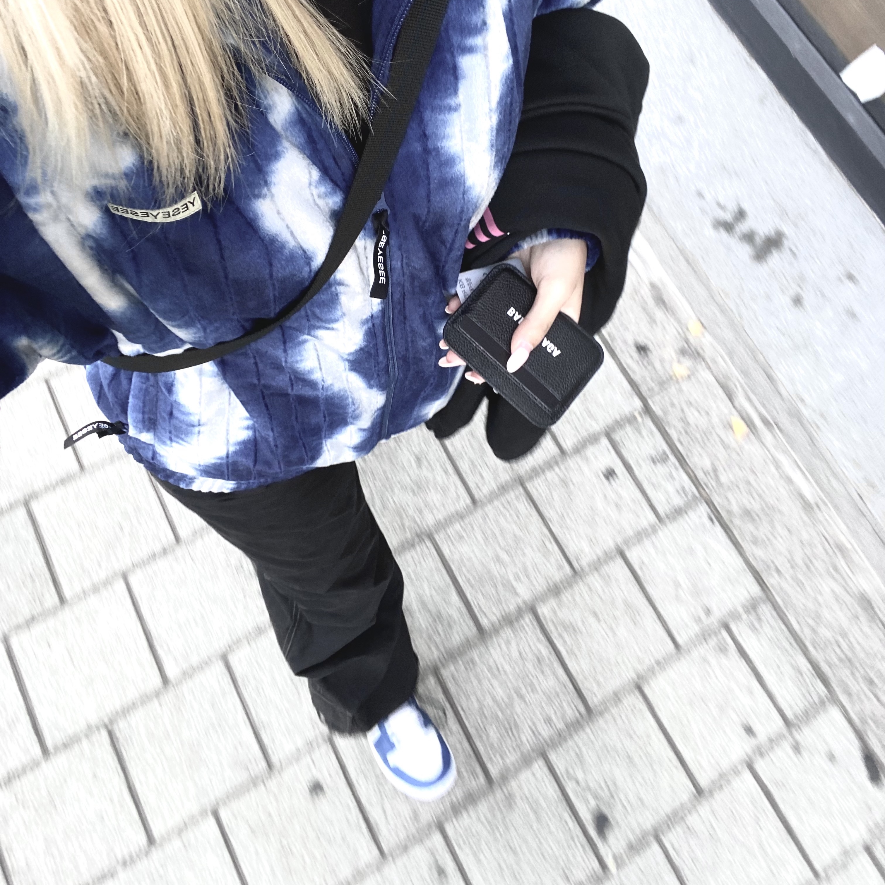 (W) Jordan 1 Low White Dark Marina Blue 착용 스타일