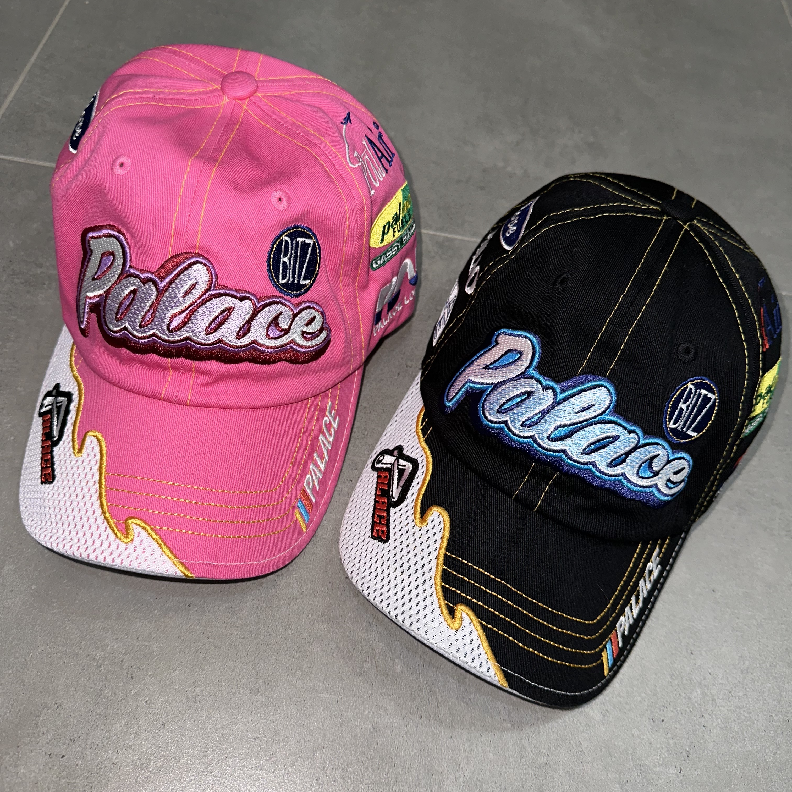 Palace Team Racing 6-Panel Pink - 23SS 착용 스타일 - 1