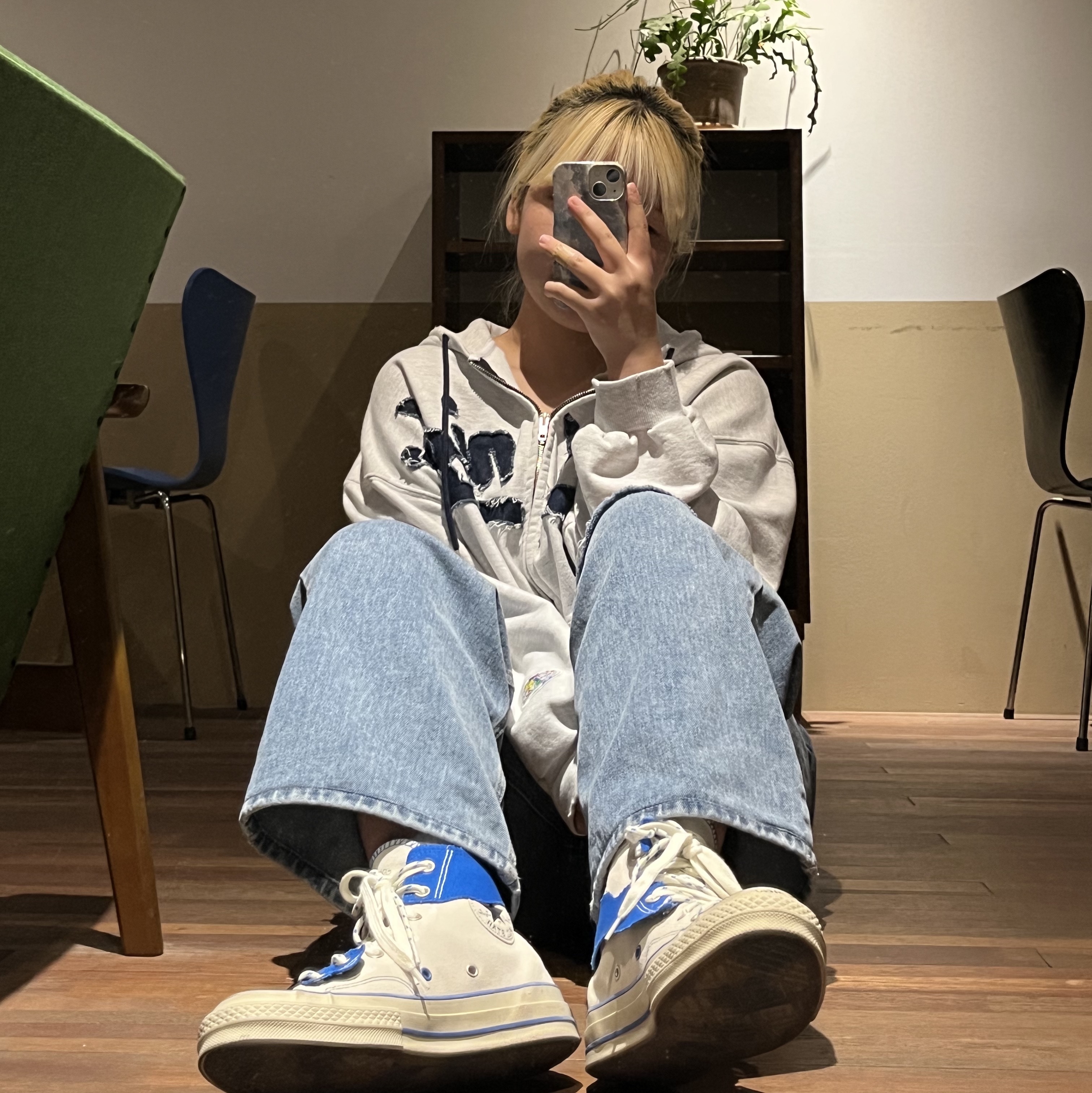Converse x Ader Error Chuck 70 High White 착용 스타일