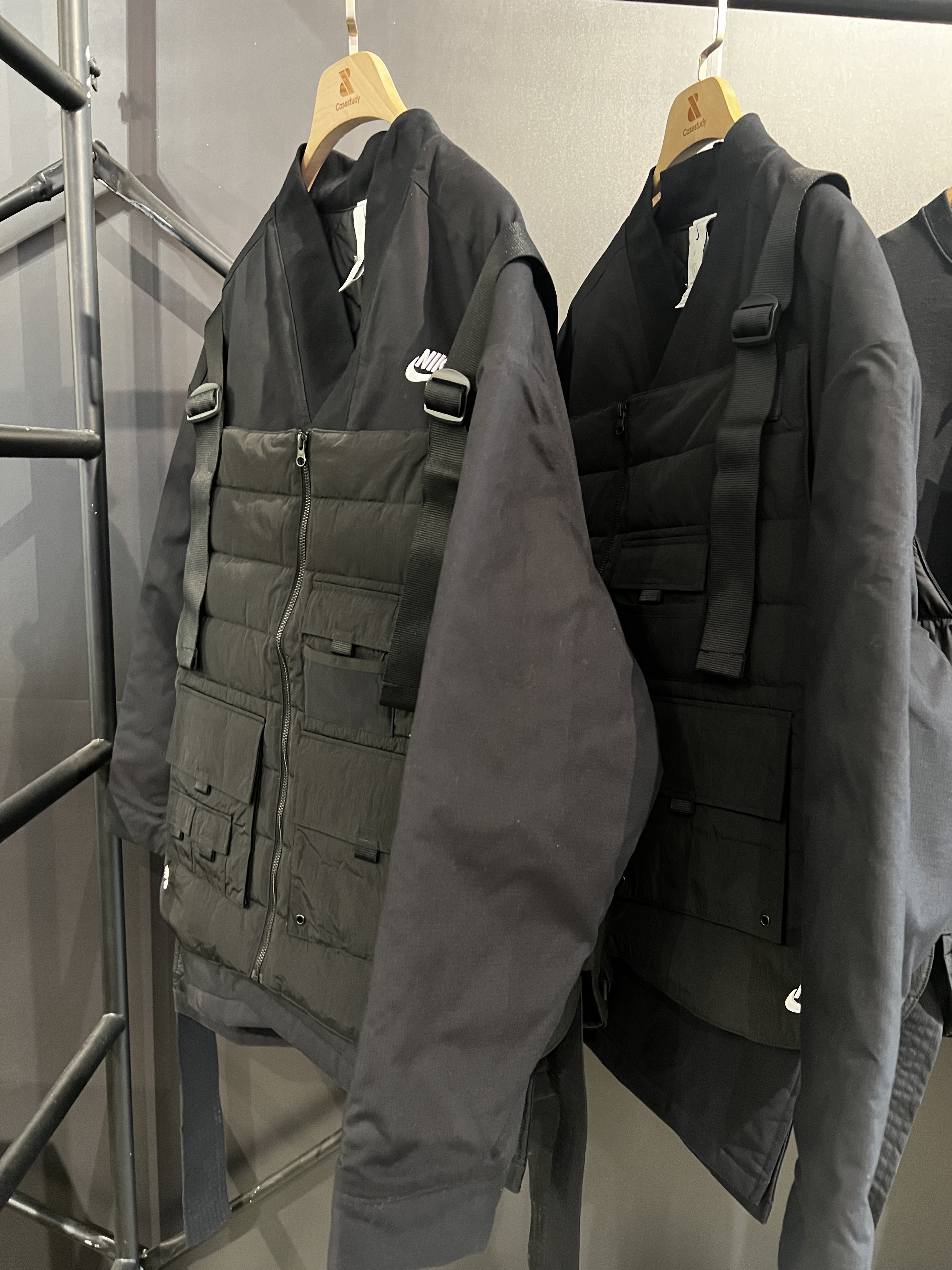 Nike x Peaceminusone 2+1 Jacket Black (DR0100-010) 착용 스타일