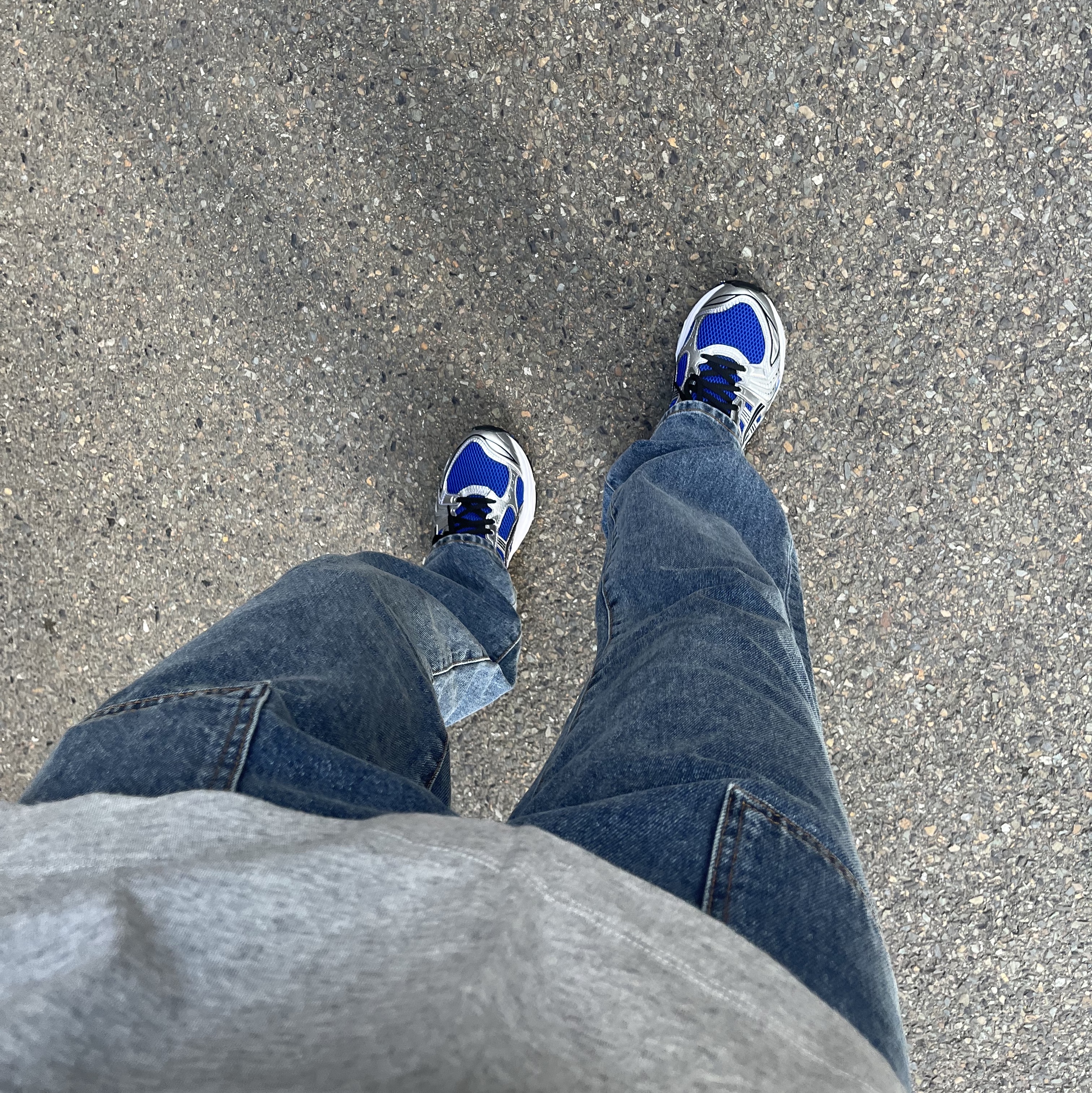 Asics Gel-Kayano 14 Monaco Blue Black 착용 스타일