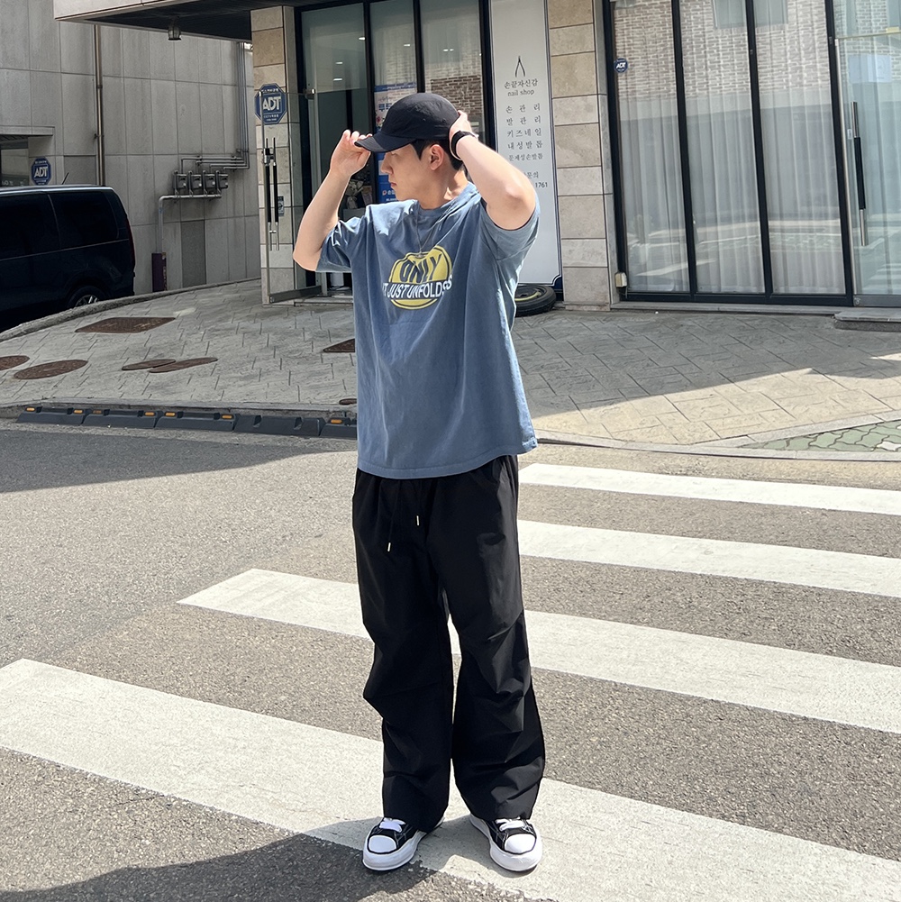 Maison Mihara Yasuhiro Peterson OG Sole Canvas Low Sneakers Black 착용 스타일 - 1