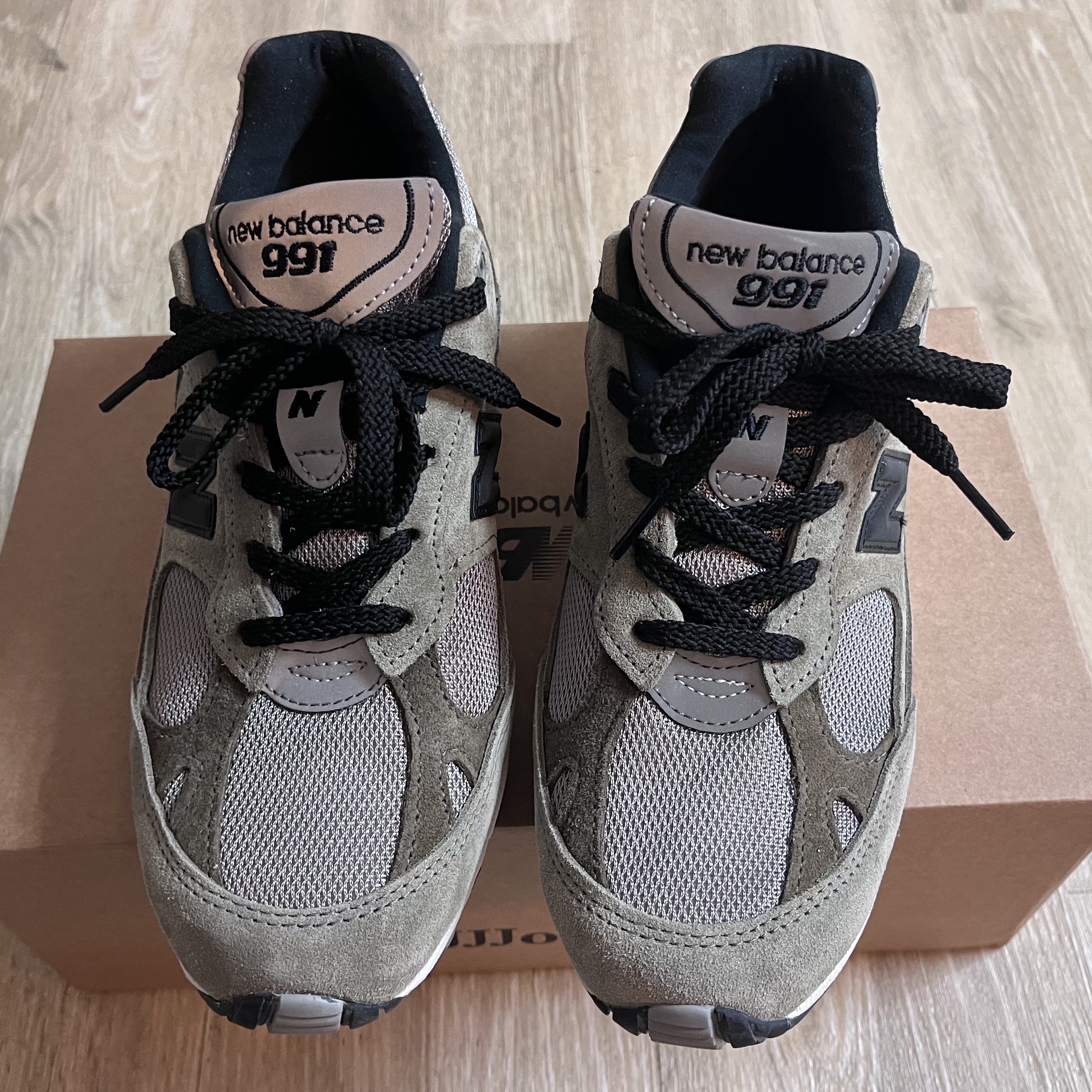 (W) New Balance x JJJJound 991 Made in UK Grey 착용 스타일