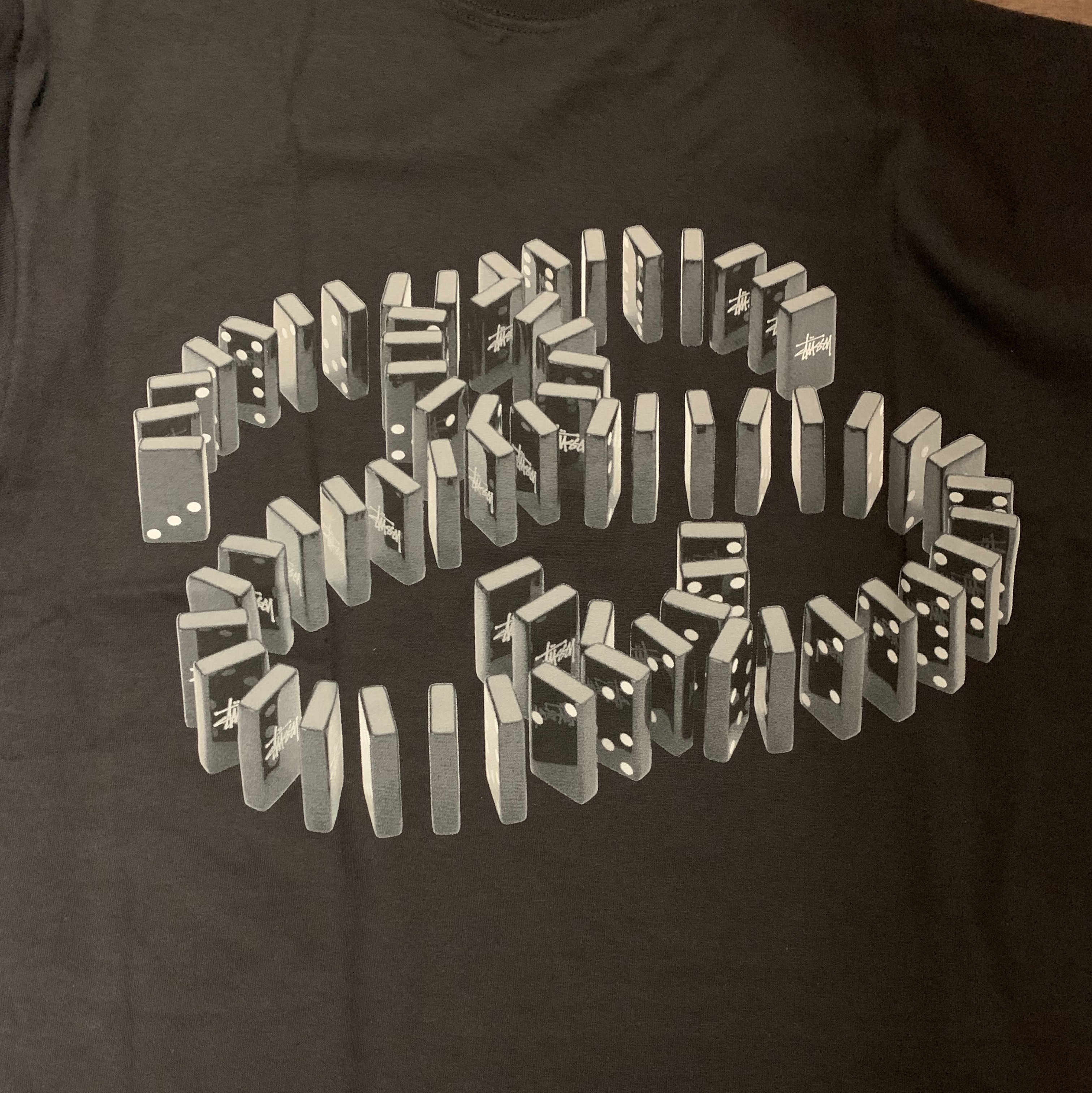 Stussy Dominoes T-Shirt Black 착용 스타일