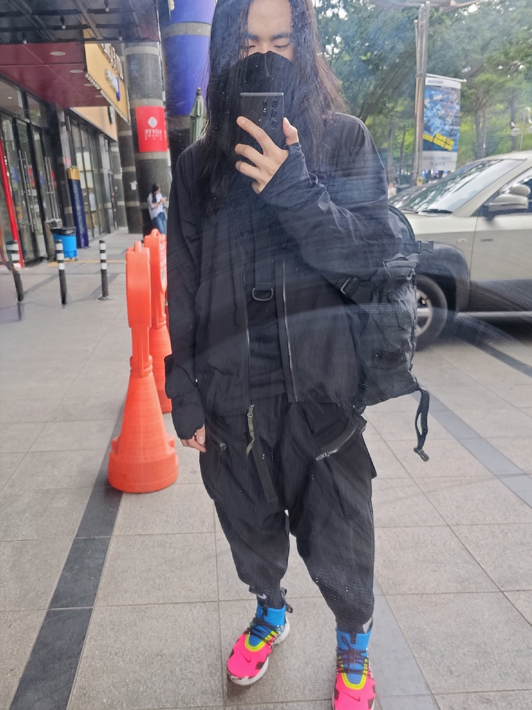 Nike x Acronym Air Presto Mid Racer Pink 착용 스타일