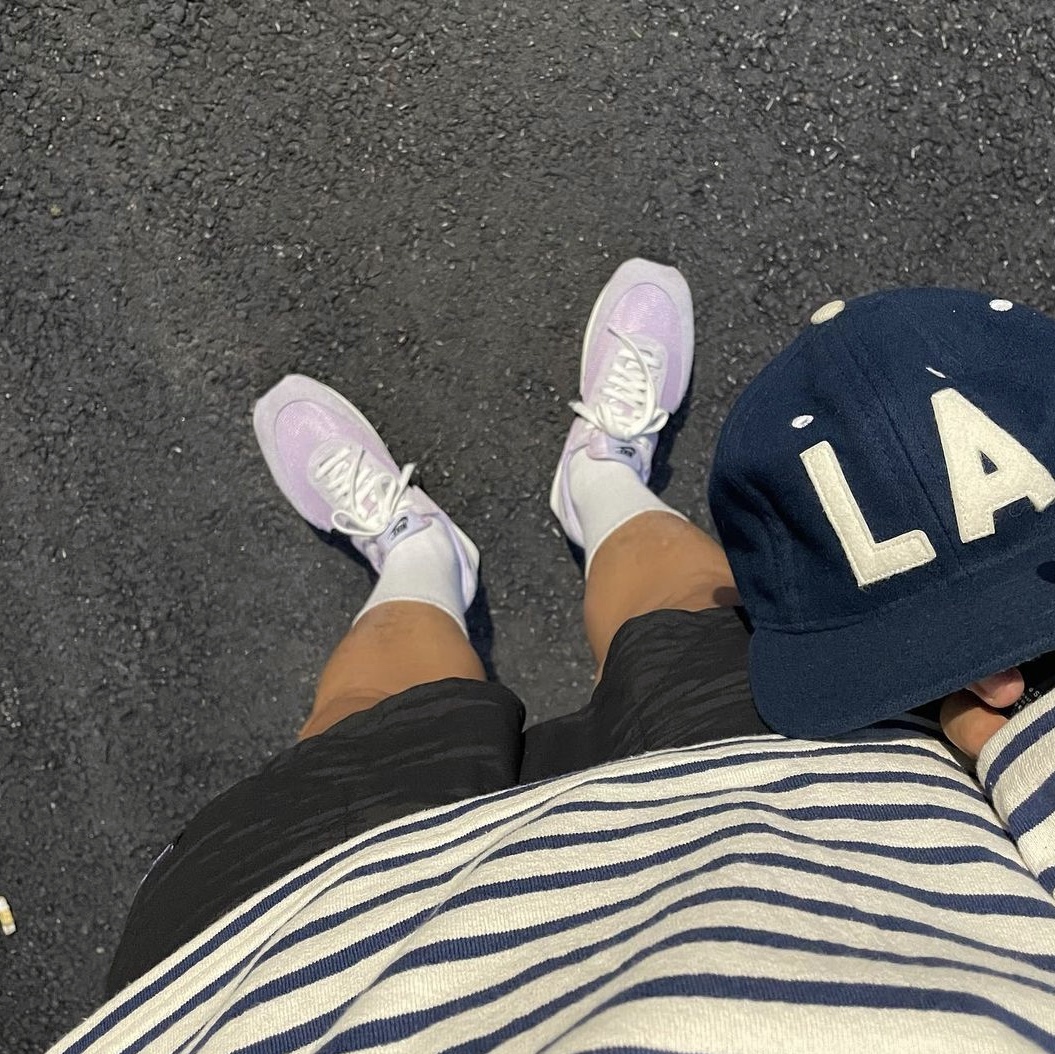 Nike Daybreak SP Lavender Mist, Patagonia Baggies Shorts 5 Inch Black 착용 스타일