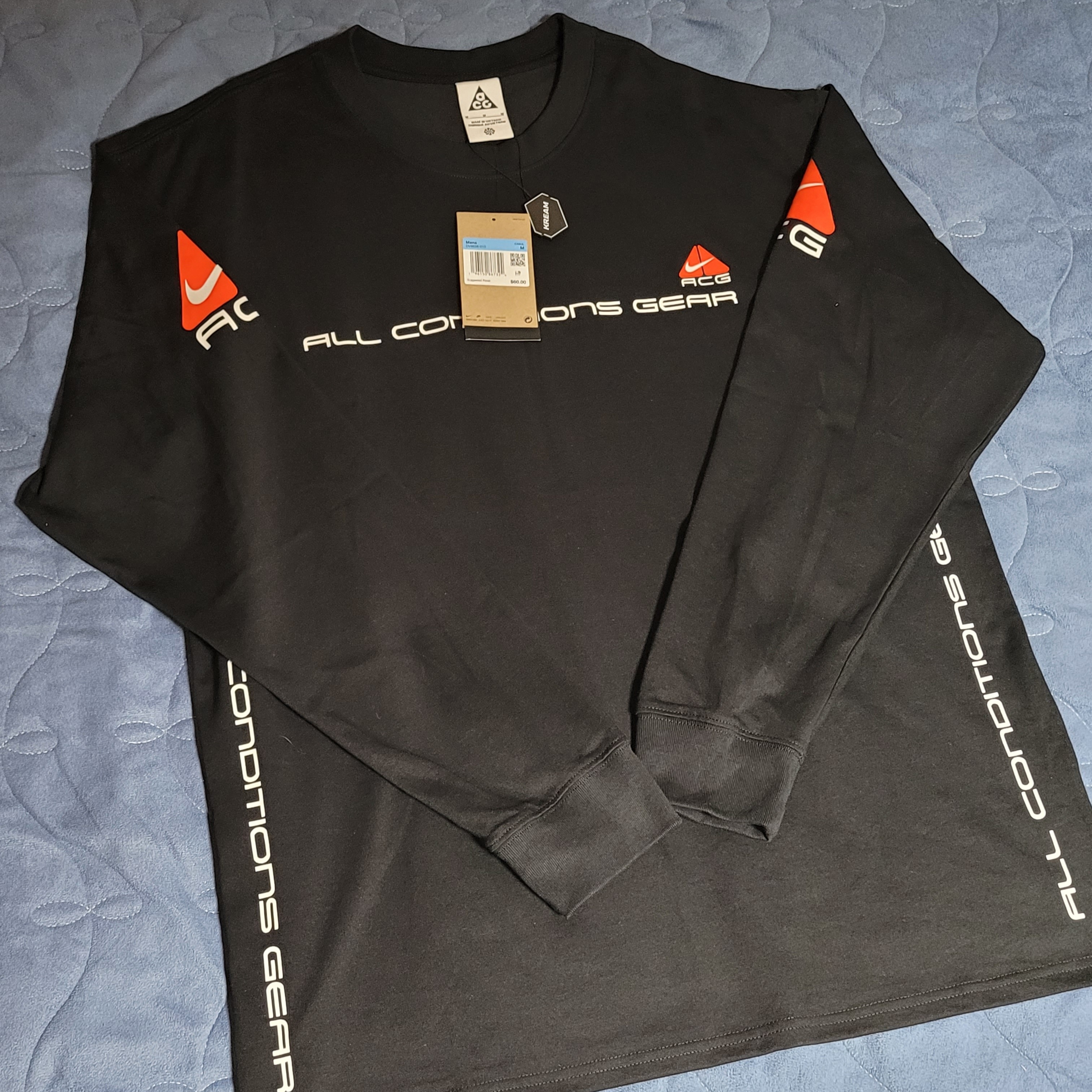 Nike NRG ACG SSNL Lungs Long Sleeve T-Shirt Black - US/EU 착용 스타일 - 1