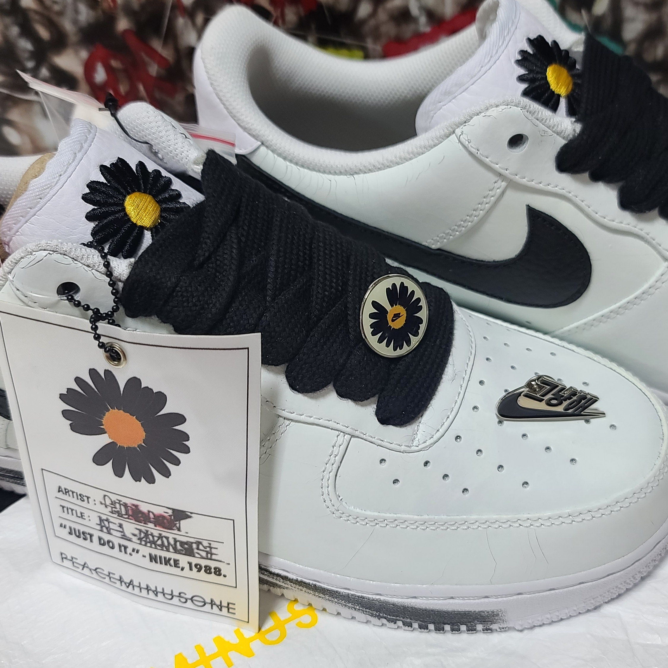Nike x Peaceminusone Air Force 1 Low Para-Noise 2.0 착용 스타일 - 1