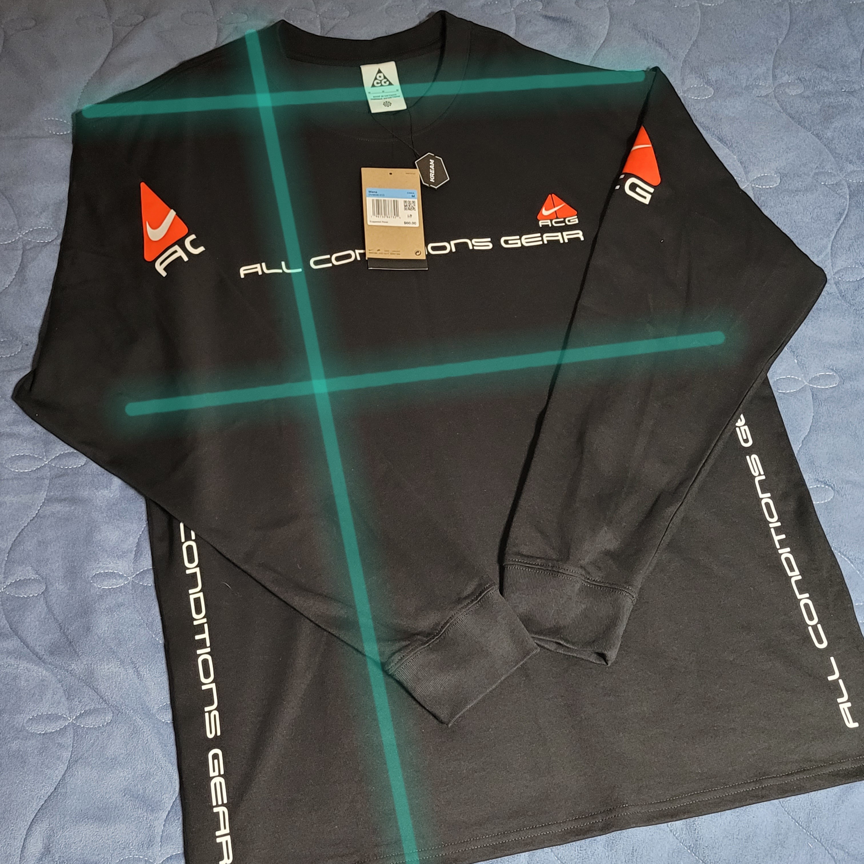 Nike NRG ACG SSNL Lungs Long Sleeve T-Shirt Black - US/EU 착용 스타일 - 2