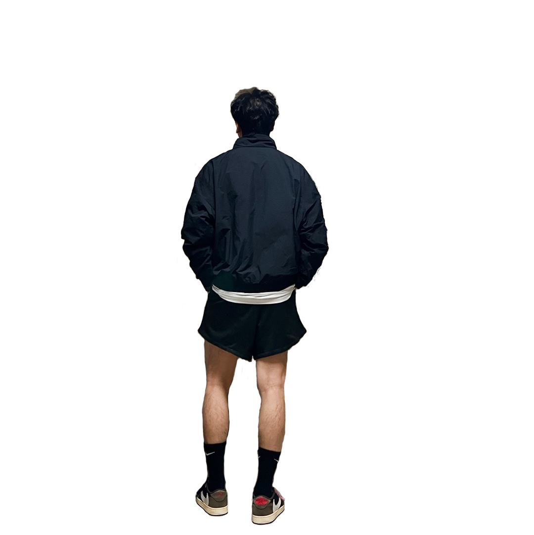 Nike NRG Solo Swoosh Woven Track Jacket Black - Asia 착용 스타일