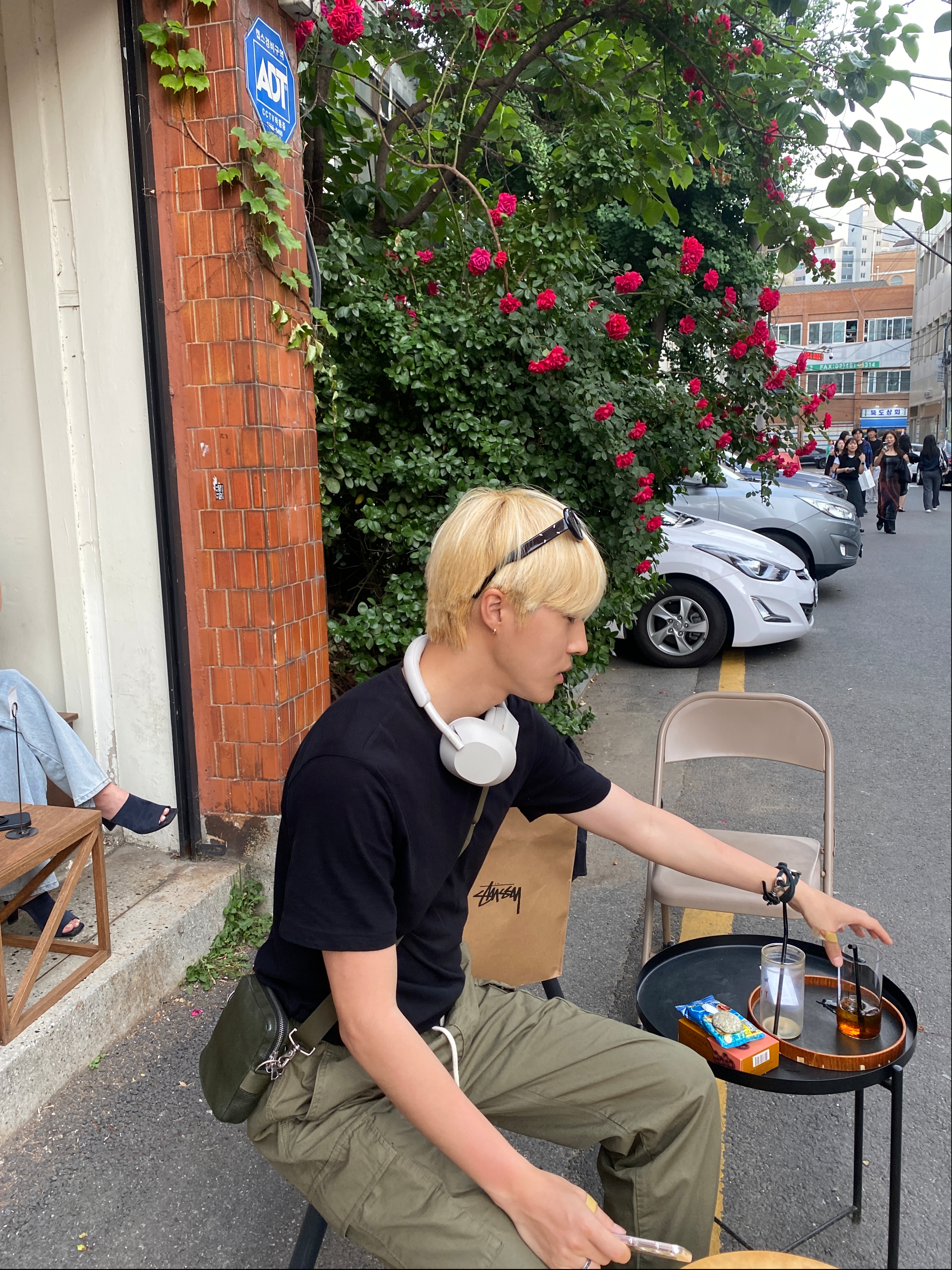 Stussy Ripstop Cargo Beach Pants Olive 착용 스타일