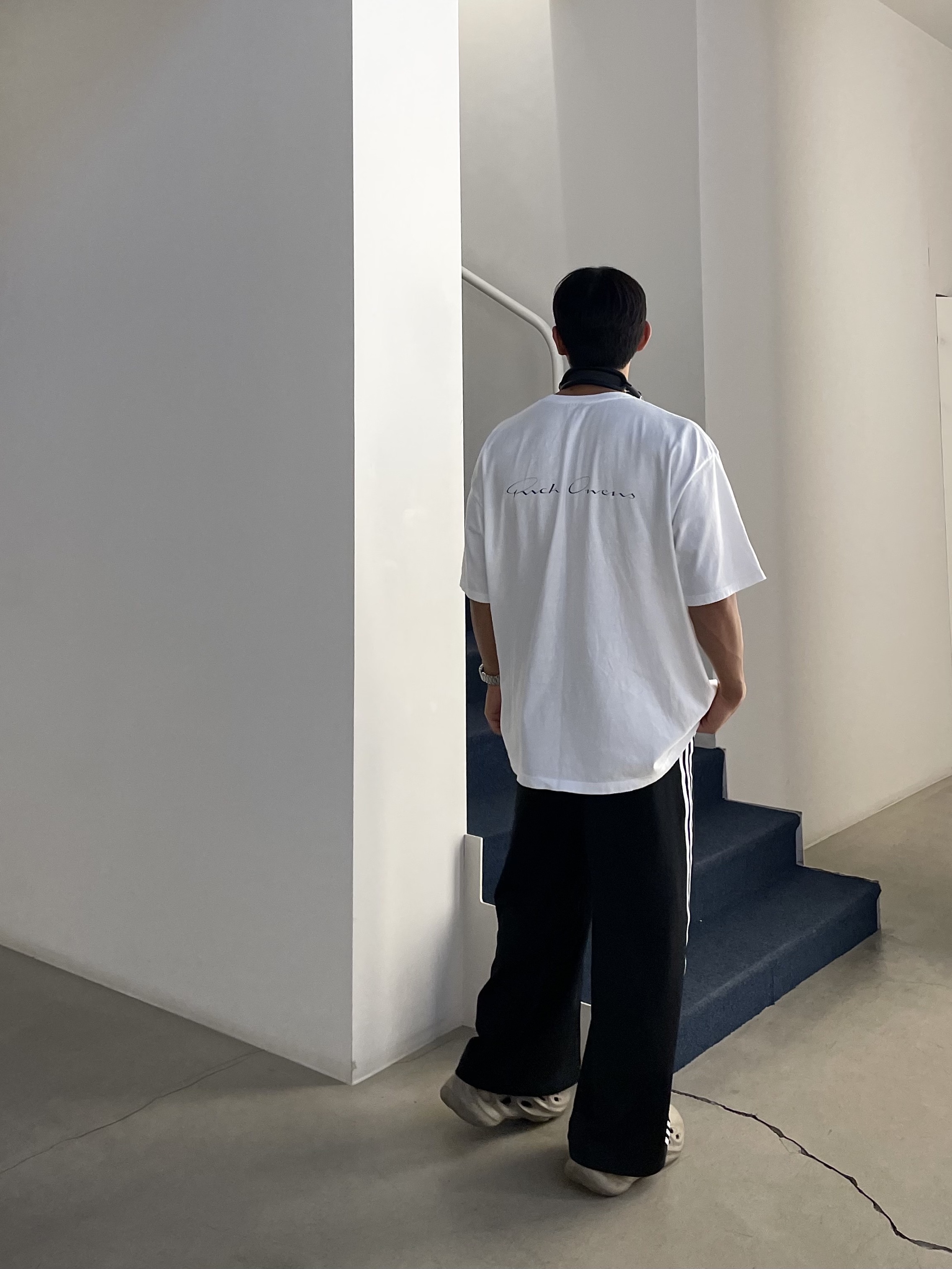 Apple AirPods Max Lightning Space Gray (Korean Ver.), Stussy x Rick Owens 40 WT T-Shirt 착용 스타일 - 2