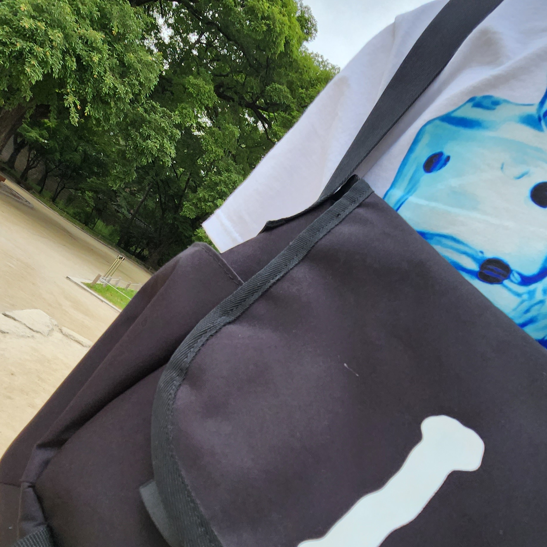 Stussy Melted T-Shirt White 착용 스타일