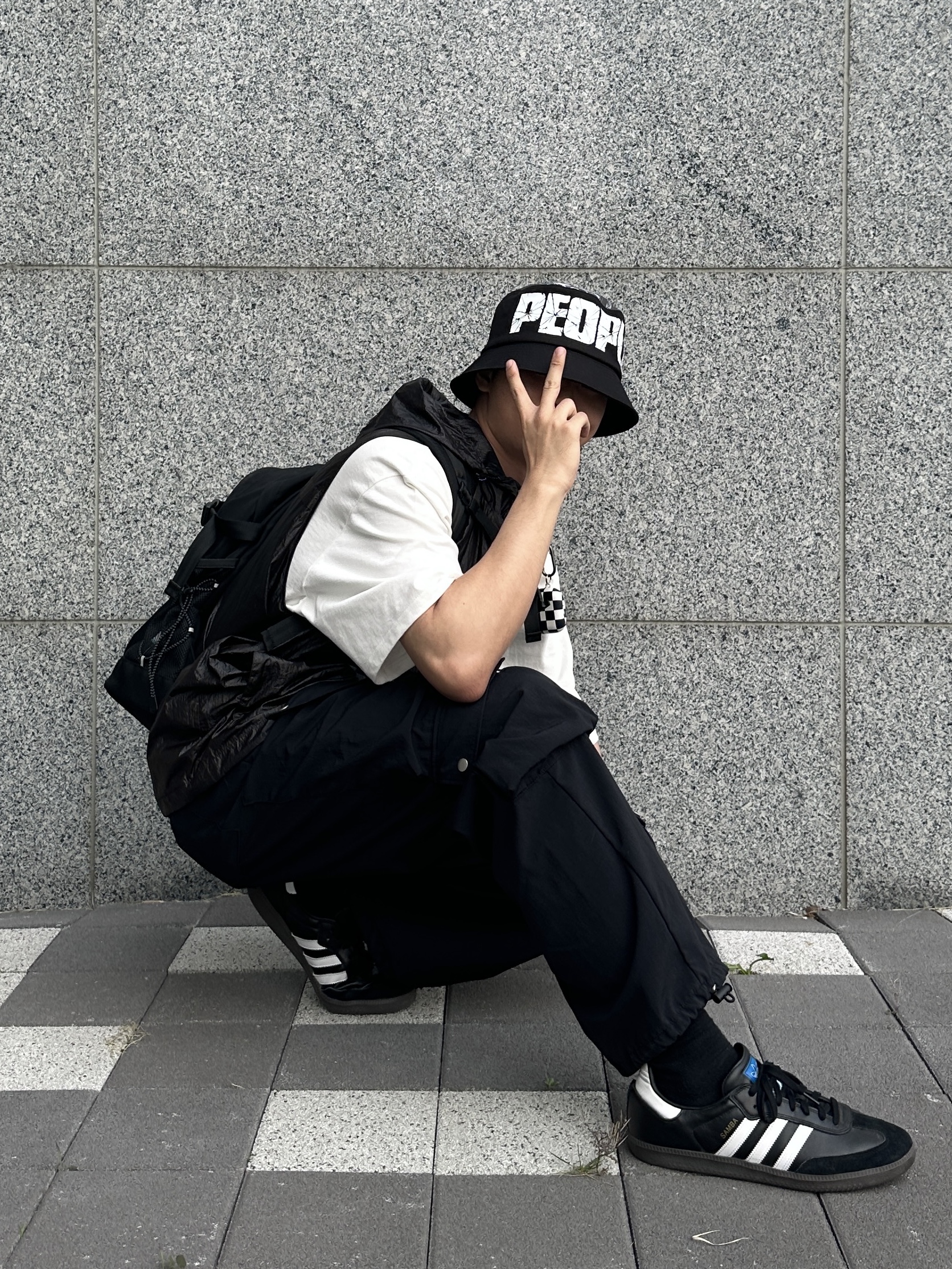 Adidas Samba ADV Black 착용 스타일 - 1