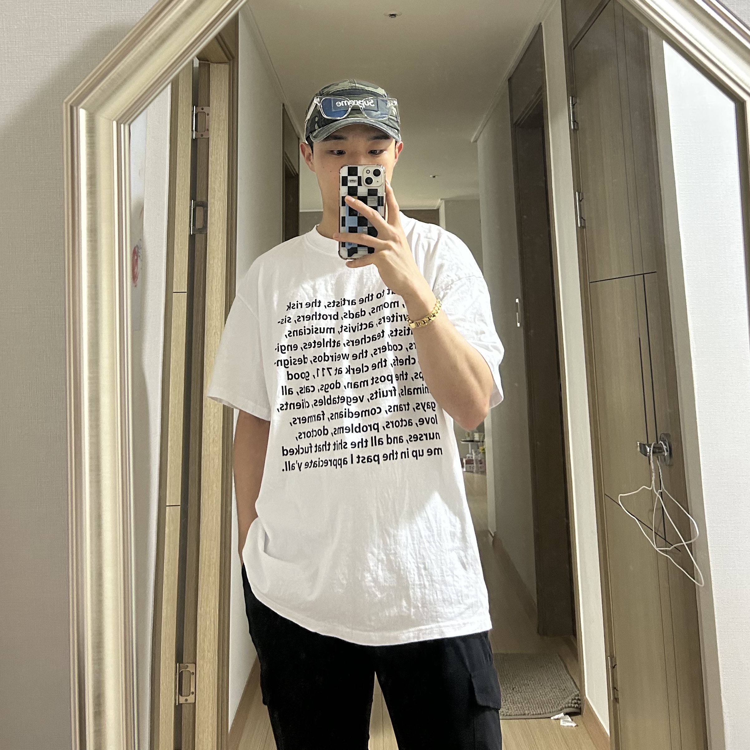 Supreme Military Camp Cap Olive Camo - 23SS 착용 스타일