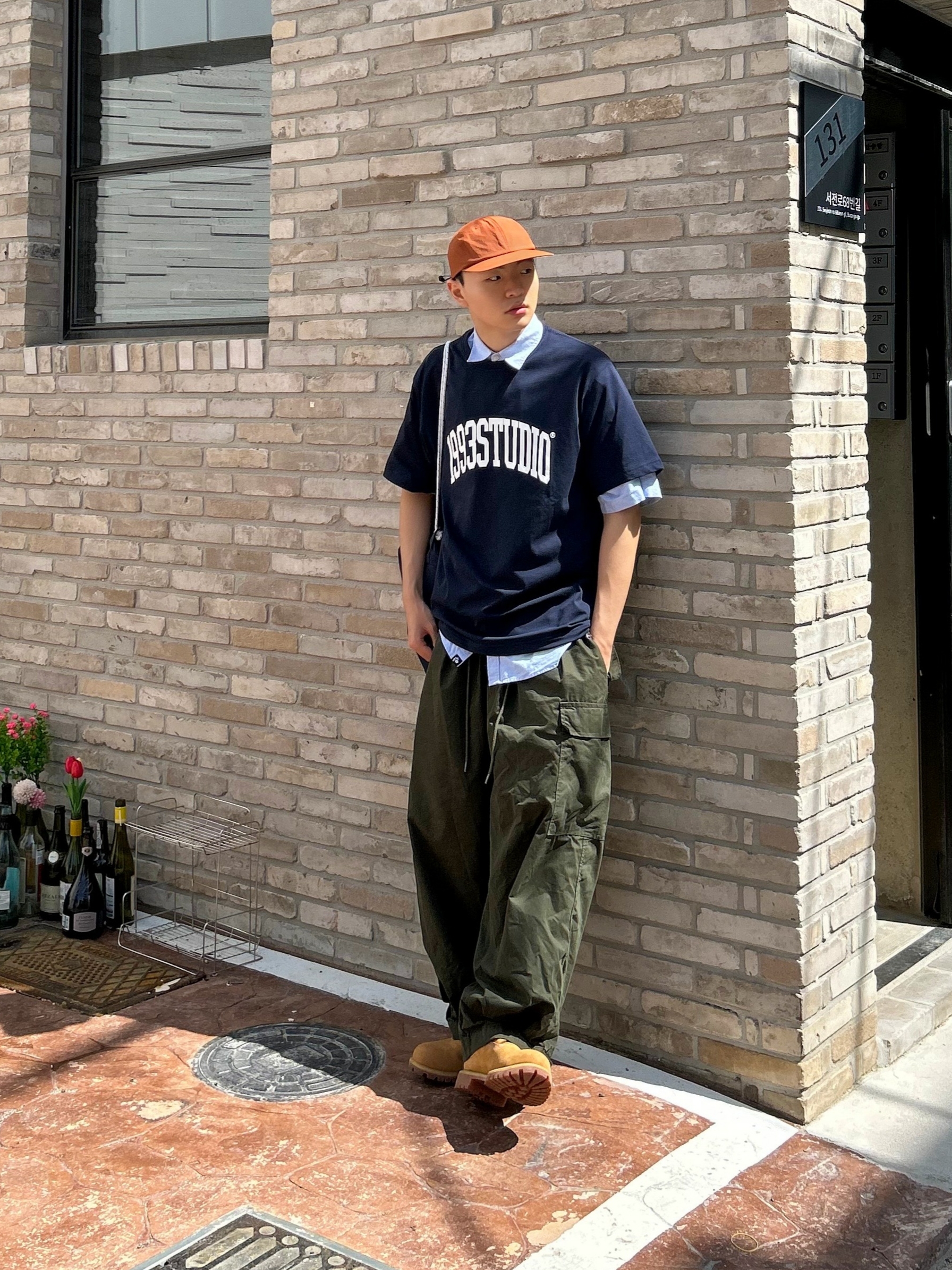 Timberland x Comme des Garcons Shirt x Supreme 6 Inch Boot Wheat - Medium 착용 스타일 - 3