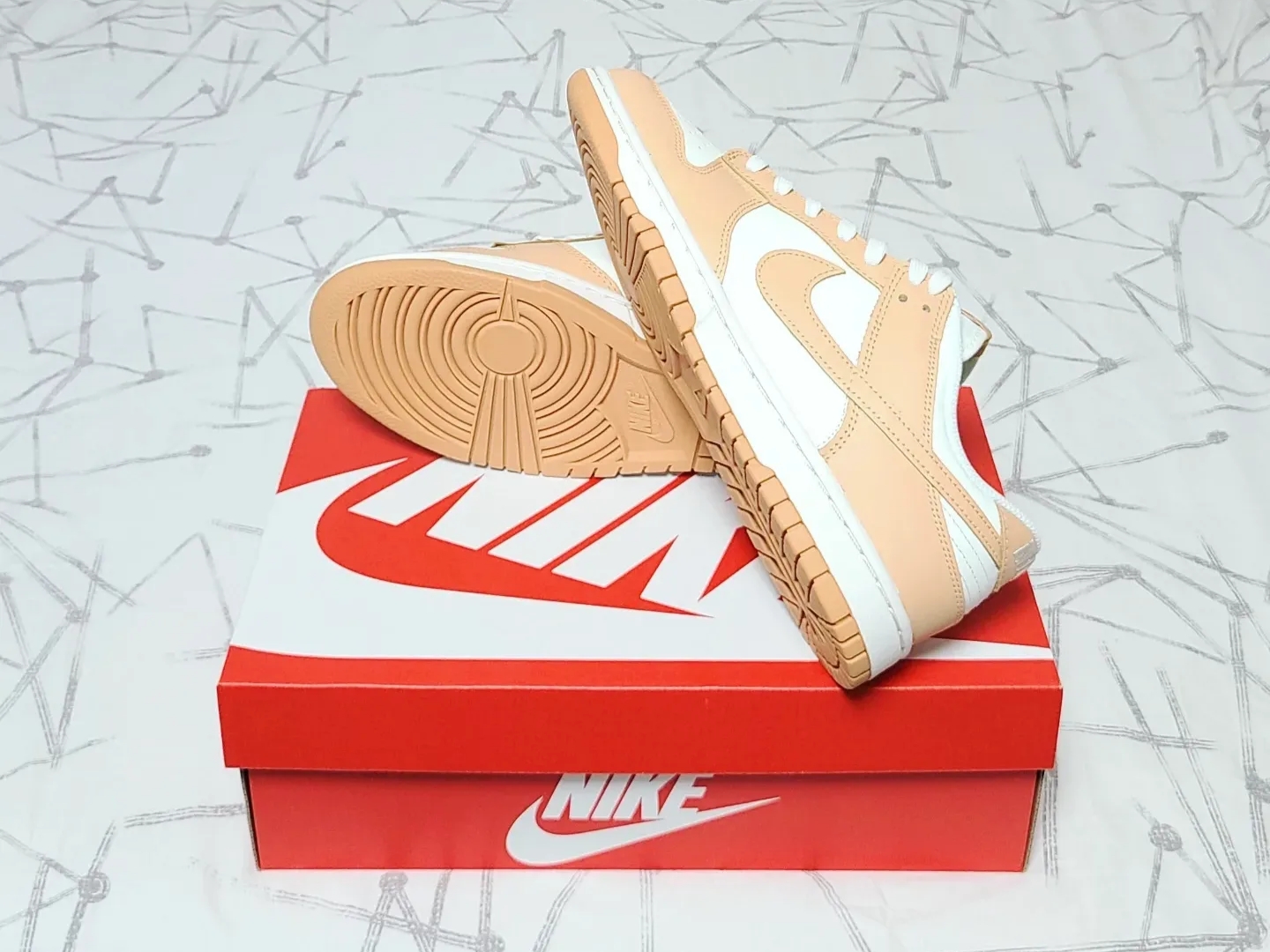 (W) Nike Dunk Low Harvest Moon 착용 스타일 - 4