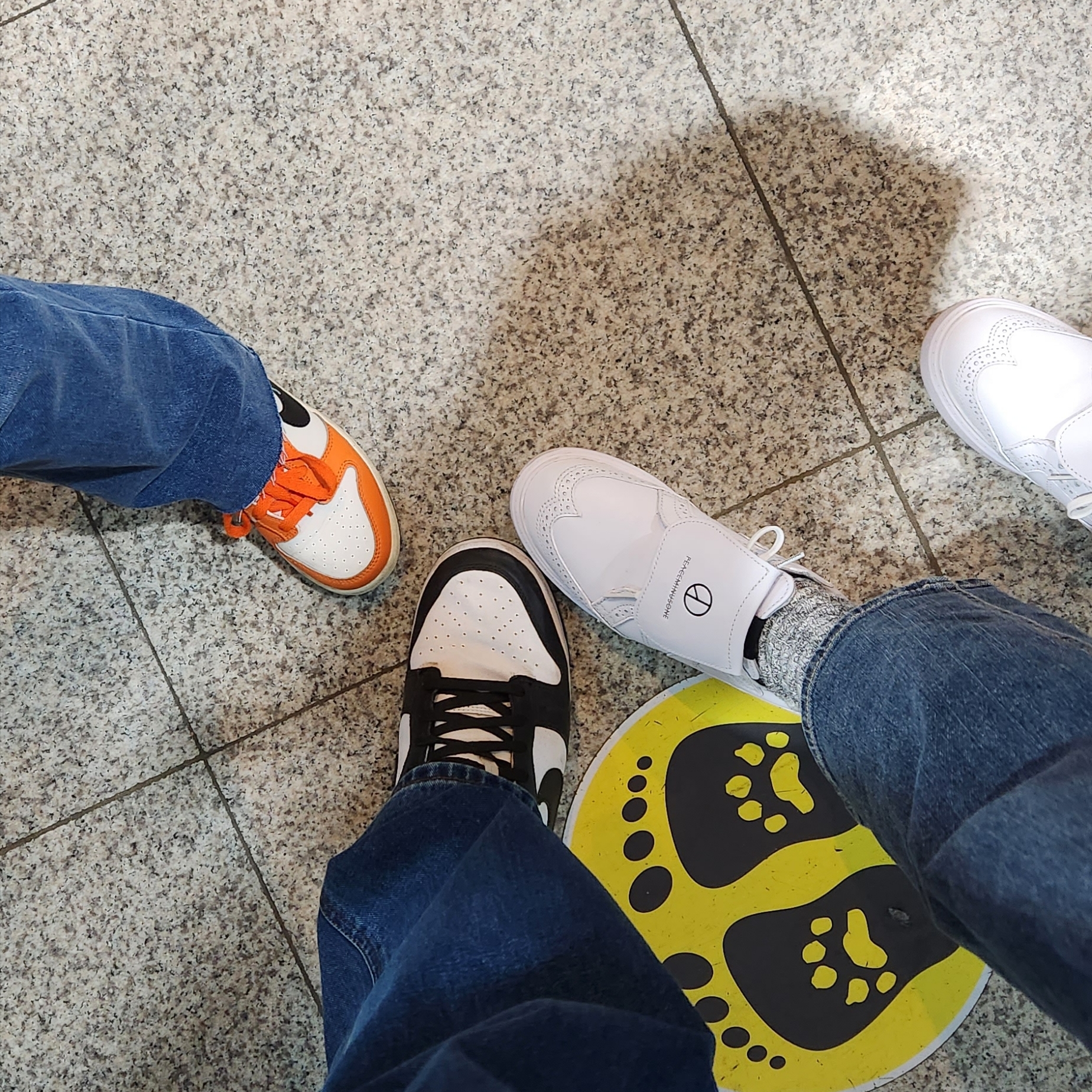 (PS) Nike Dunk Low Safety Orange, Nike Dunk Low Retro Black 착용 스타일