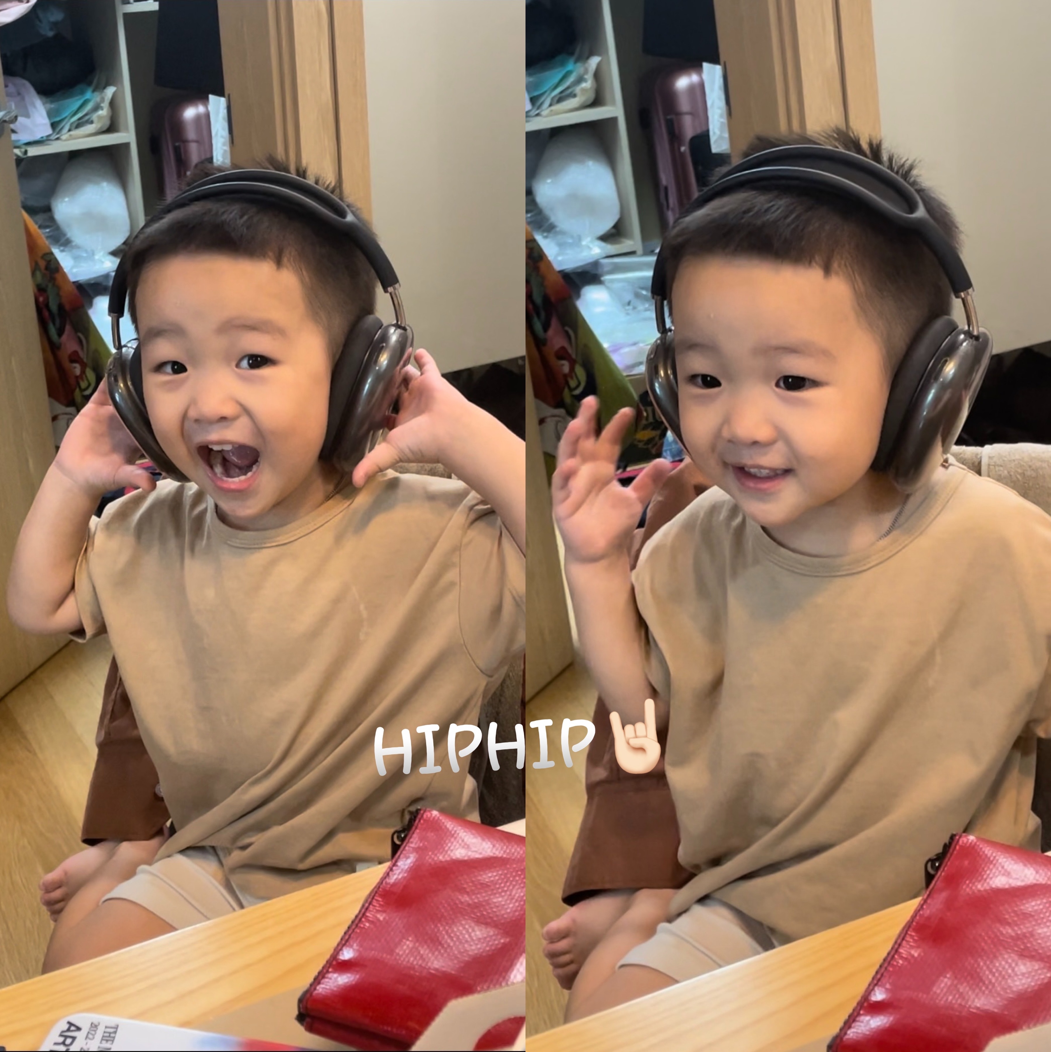 Apple AirPods Max Lightning Space Gray (Korean Ver.), The Museum Visitor Heart Sprayed T-Shirt White 착용 스타일
