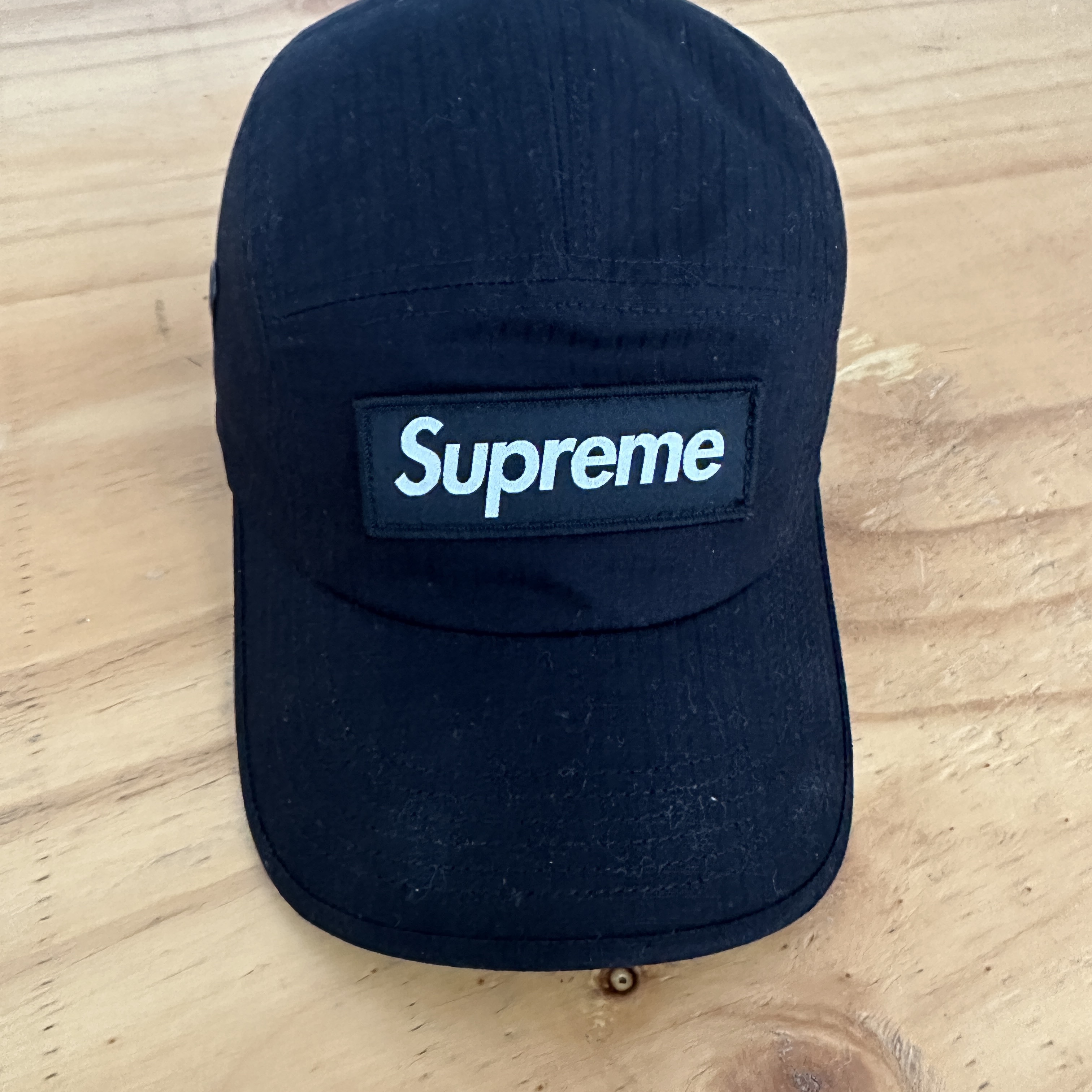 Supreme Ventile Camp Cap Black - 23SS 착용 스타일