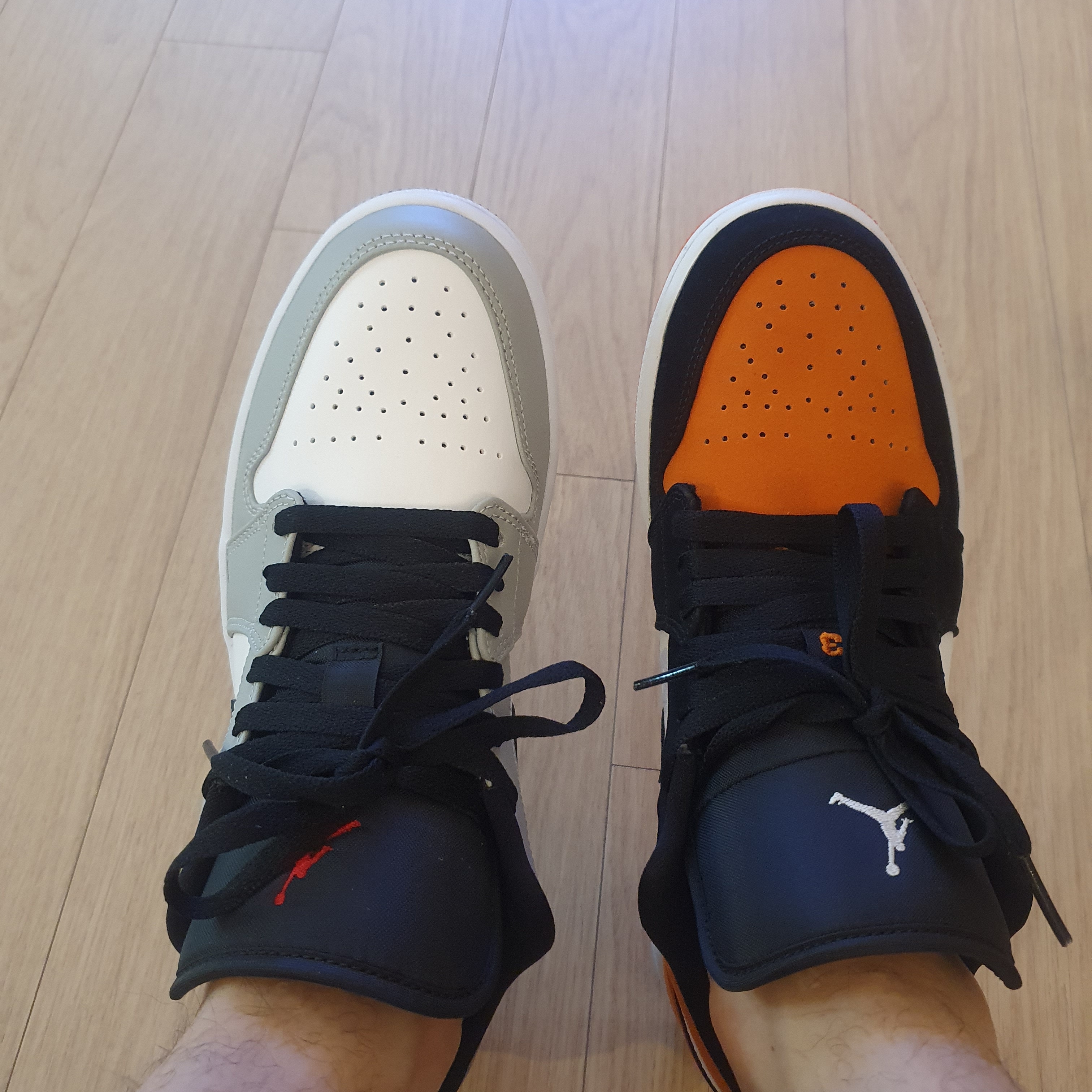 Jordan 1 Low Shattered Backboard, Jordan 1 Low Light Smoke Grey 착용 스타일