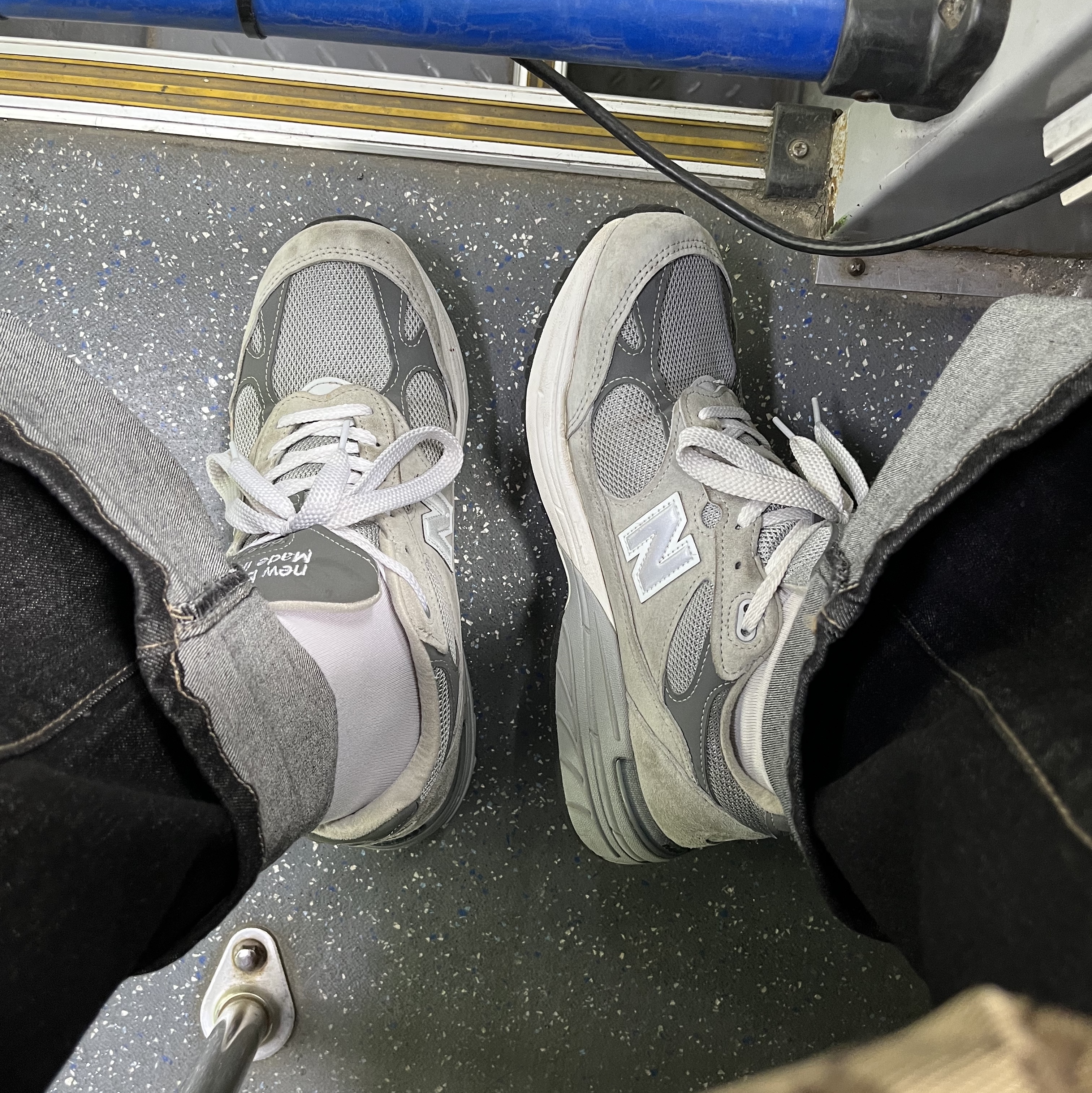 New Balance 993 Made in USA Grey - D Standard 착용 스타일