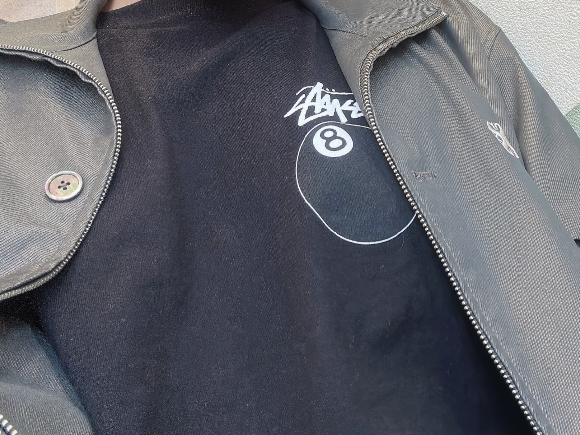 Stussy 8 Ball T-Shirt Black - 22SS 착용 스타일