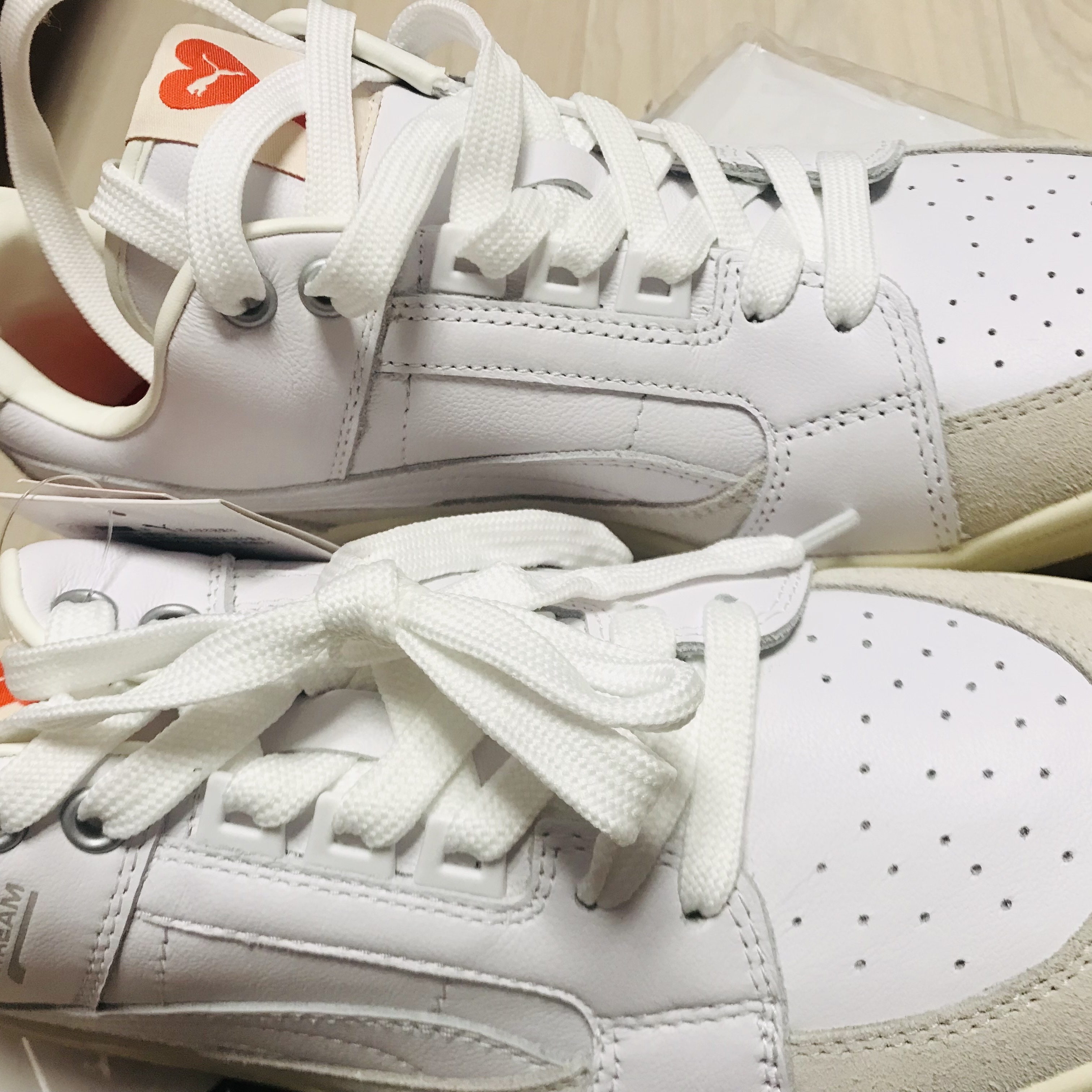 Puma x AMI Slipstream Low White Pristine 착용 스타일
