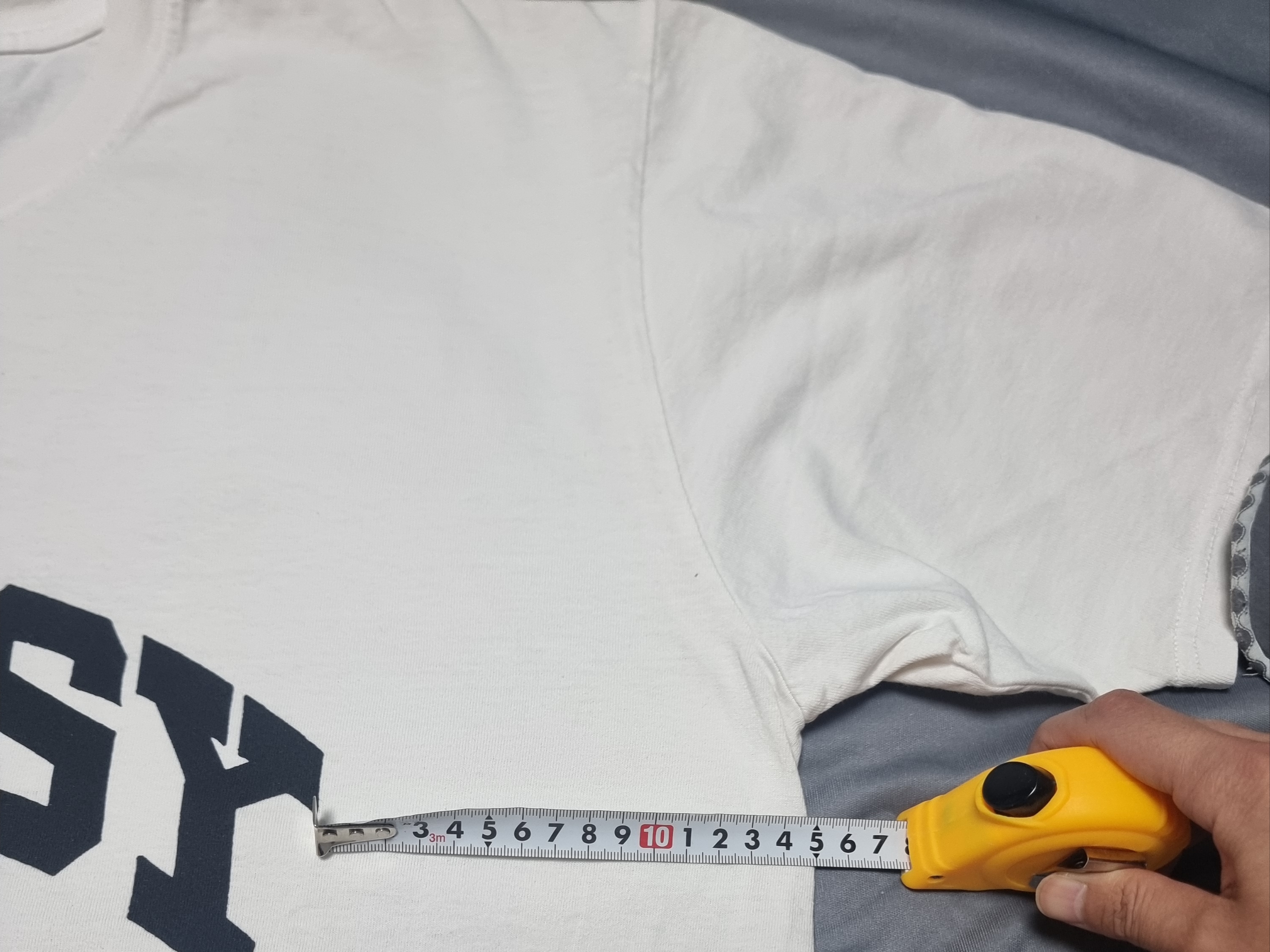 Stussy Block Sport Pigment Dyed T-Shirt Natural 착용 스타일 - 2