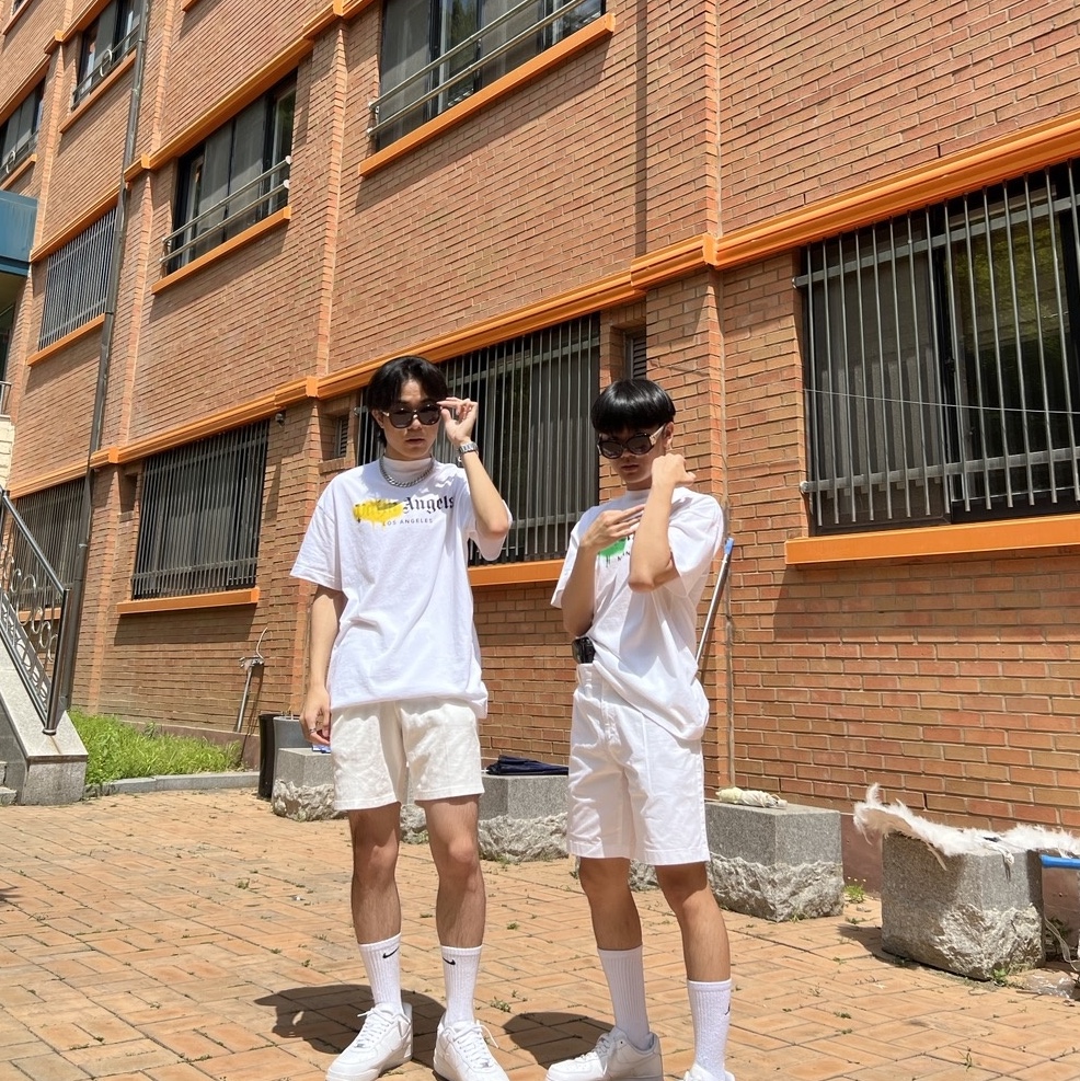 Nike Air Force 1 '07 Low White, Nike x Supreme Air Force 1 Low White 착용 스타일 - 2