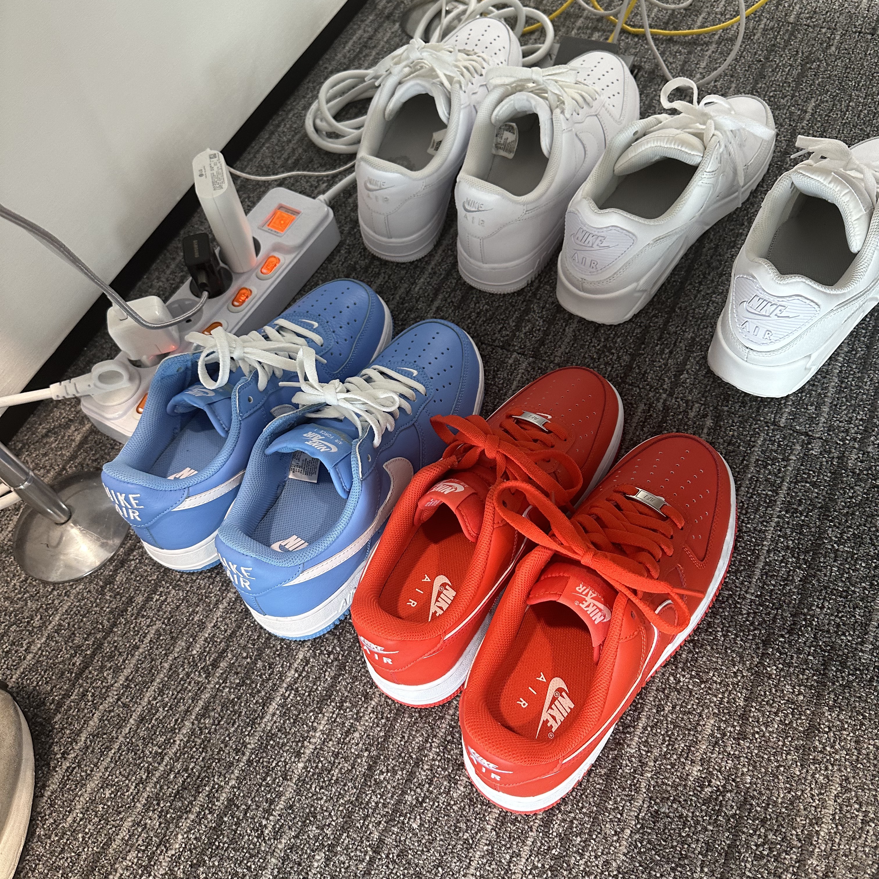 Nike Air Force 1 '07 Picante Red 착용 스타일